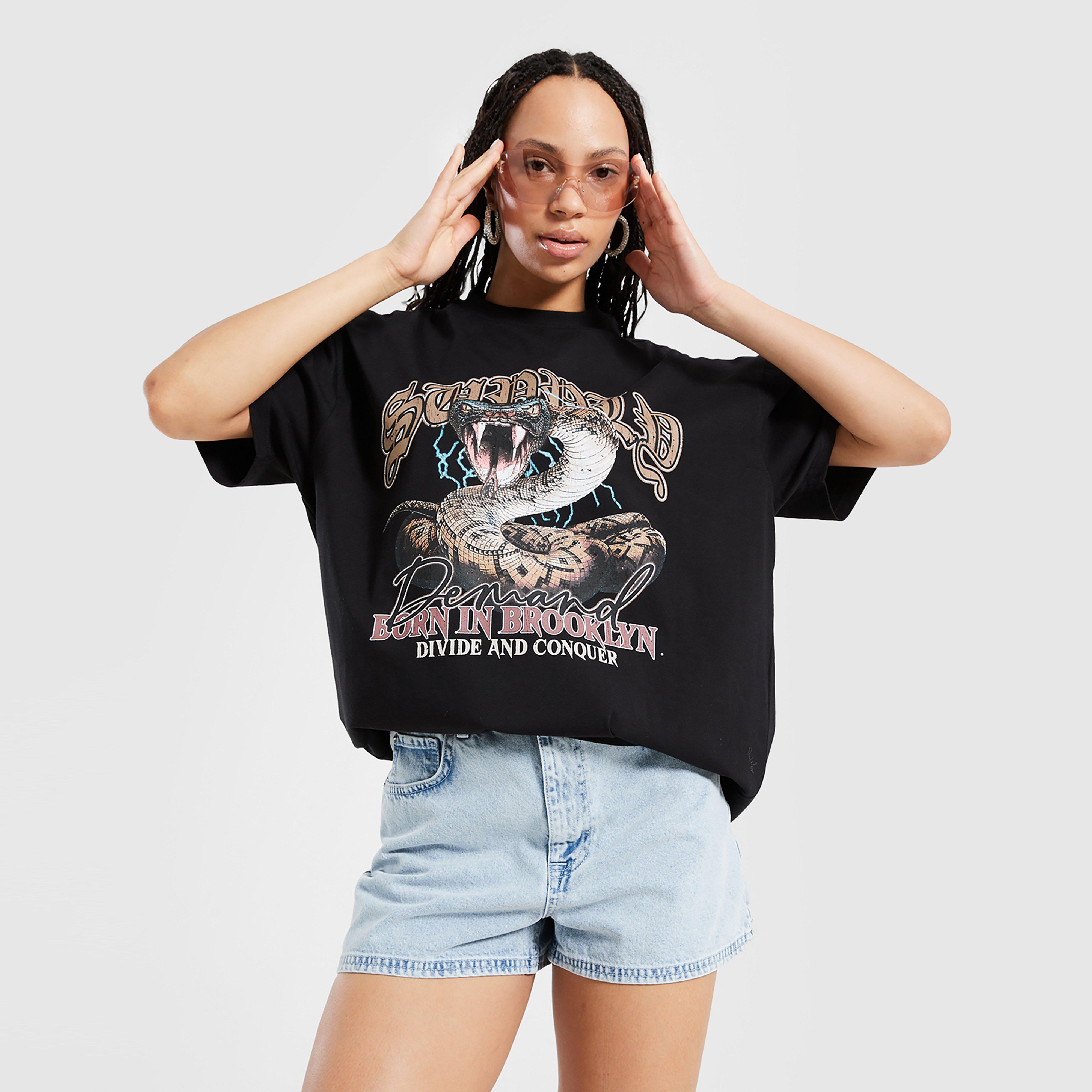 Női póló SUPPLY&DEMAND PÓLÓ BORN TEE BLK