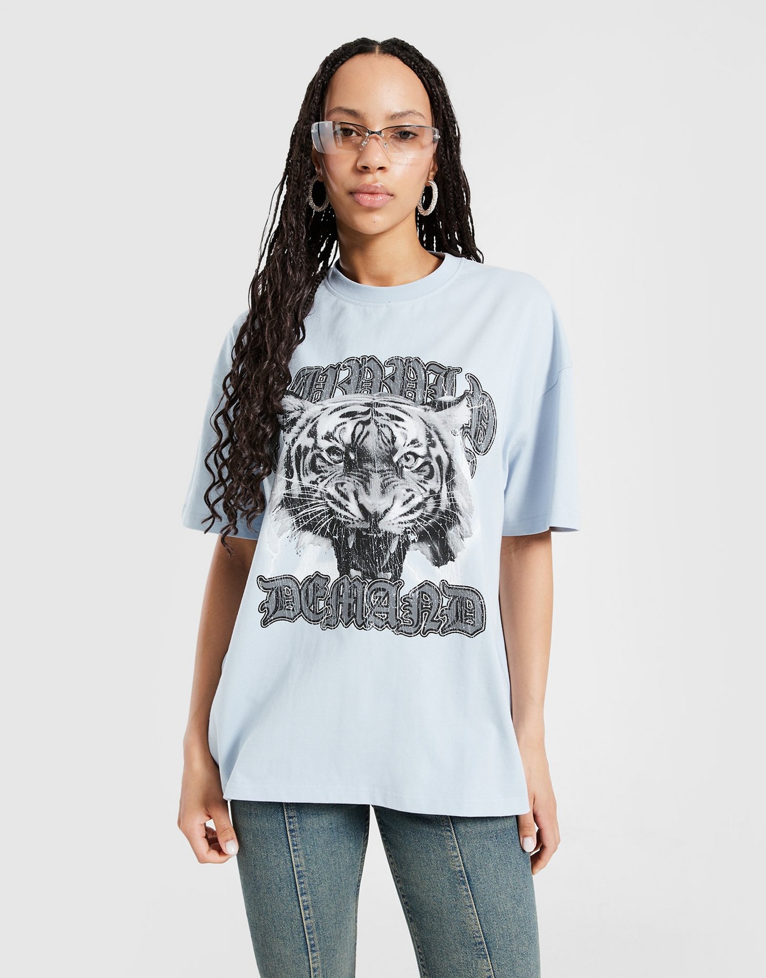 Supply&demand T-Shirt Tiger Tee Blu