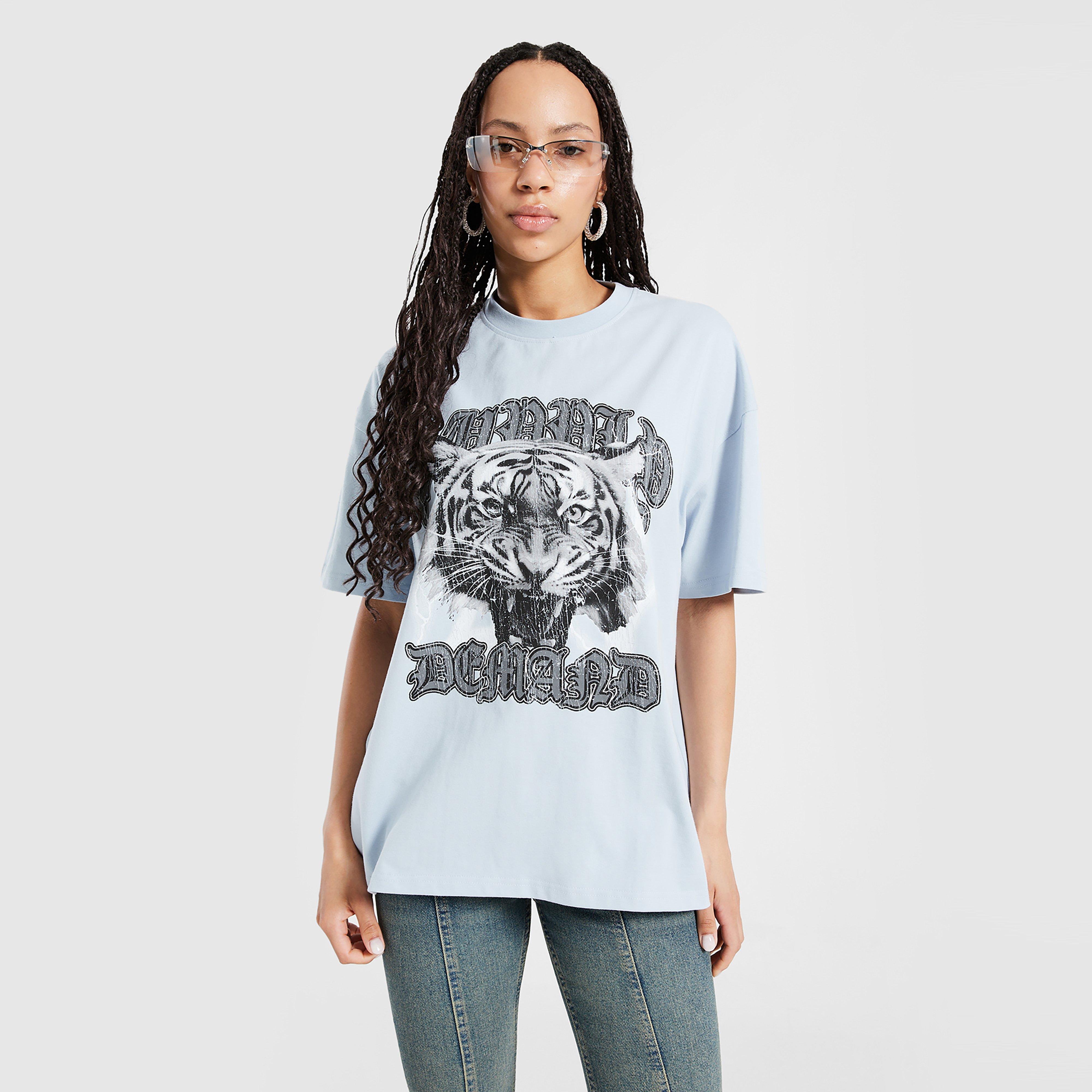 Koszulka, t-shirt damski SUPPLY&DEMAND T-SHIRT TIGER TEE BLU