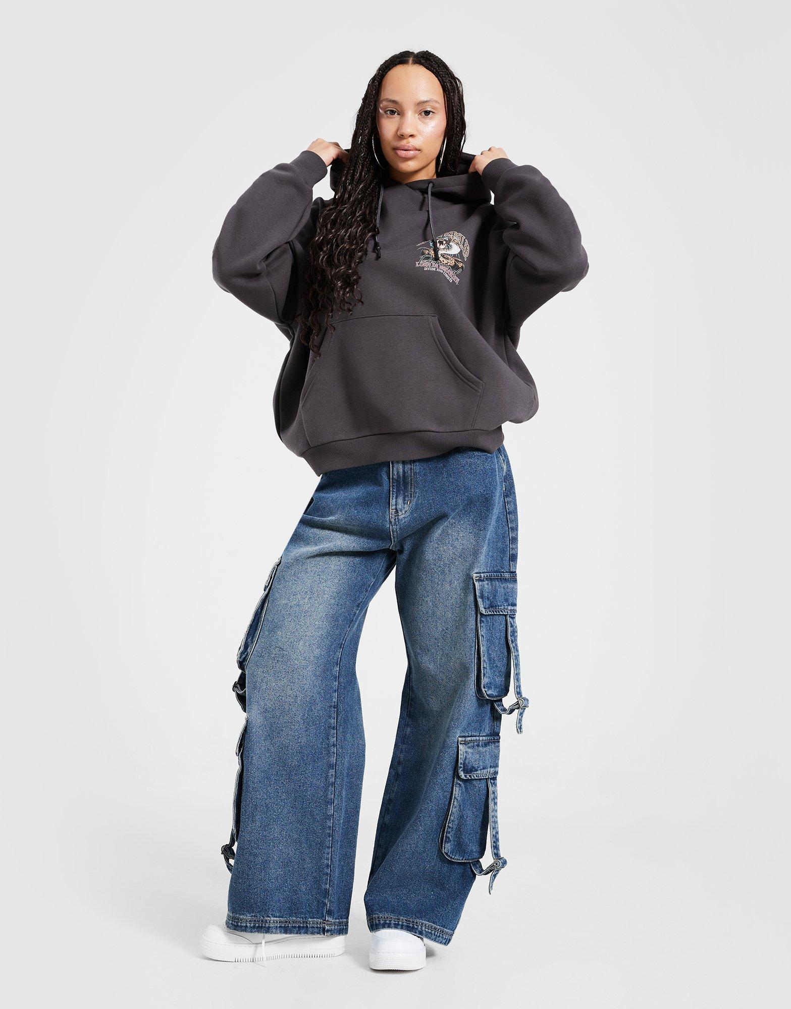 Bluza damska SUPPLY&DEMAND BLUZA Z KAPTUREM BORN HD CHAR SUPTW17457583 Czarny