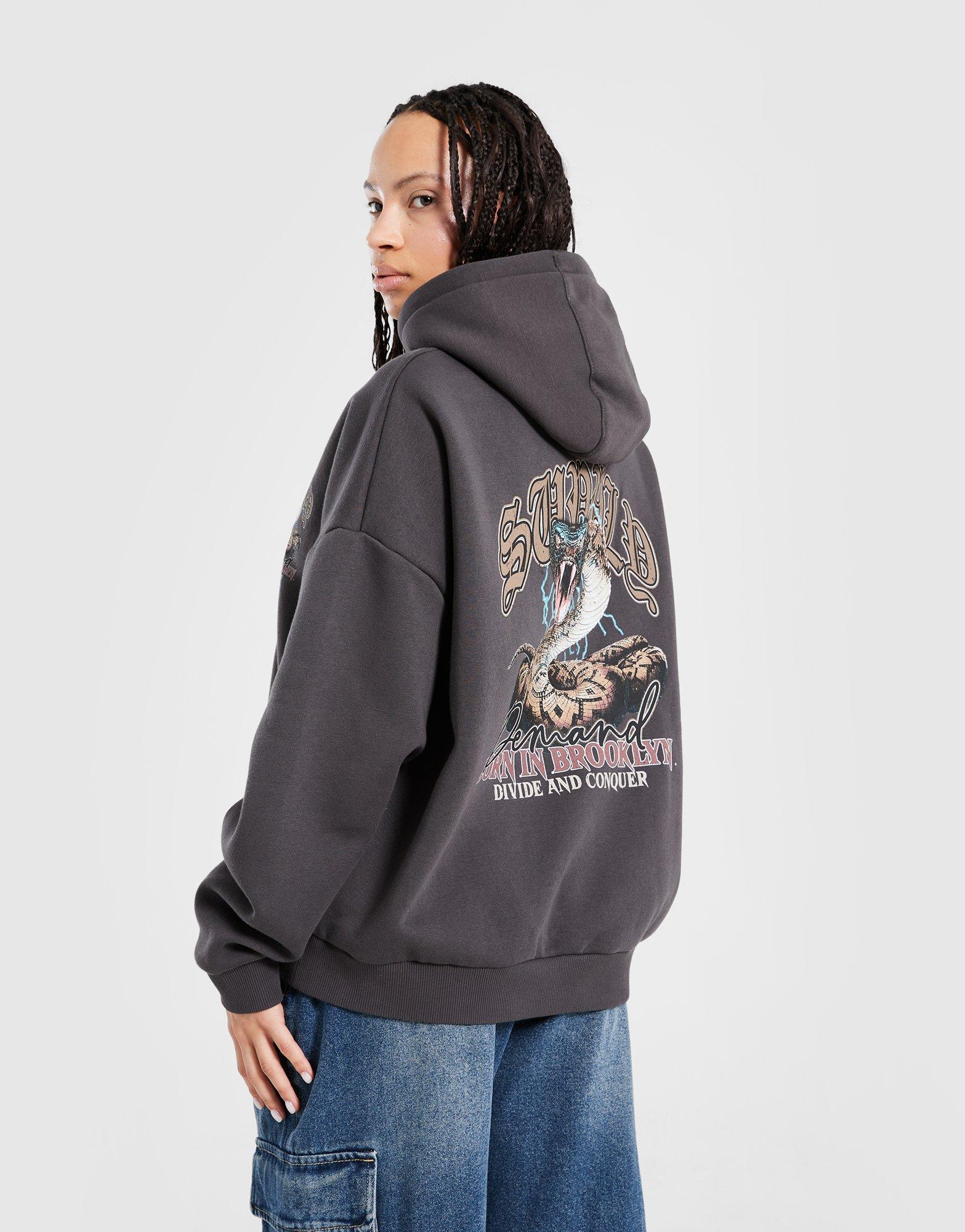 Bluza damska SUPPLY&DEMAND BLUZA Z KAPTUREM BORN HD CHAR SUPTW17457583 Czarny