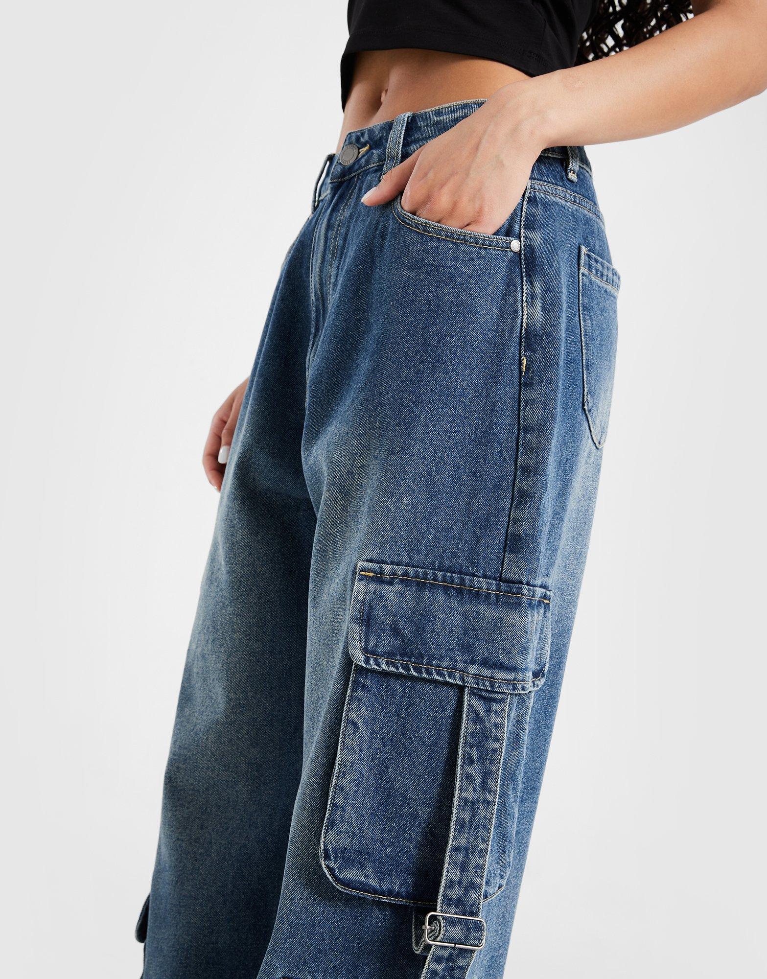 Női farmernadrág SUPPLY&DEMAND NADRÁG BORN JEAN MDEN SUPTW17469744 Kék