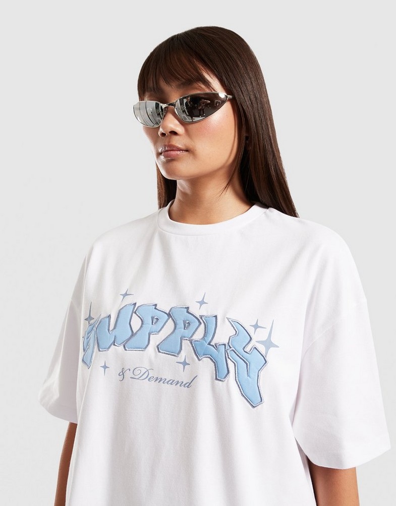 Tricou pentru femei SUPPLY&DEMAND TRICOU CLAPHAM TEE SUPTW17663010 Alb
