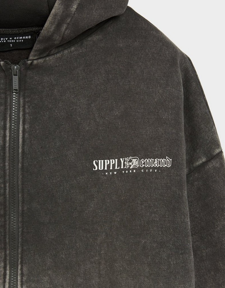 Bluză pentru femei SUPPLY&DEMAND BLUZĂ CU GLUGĂ SCORP SUPTW17899588 Gri