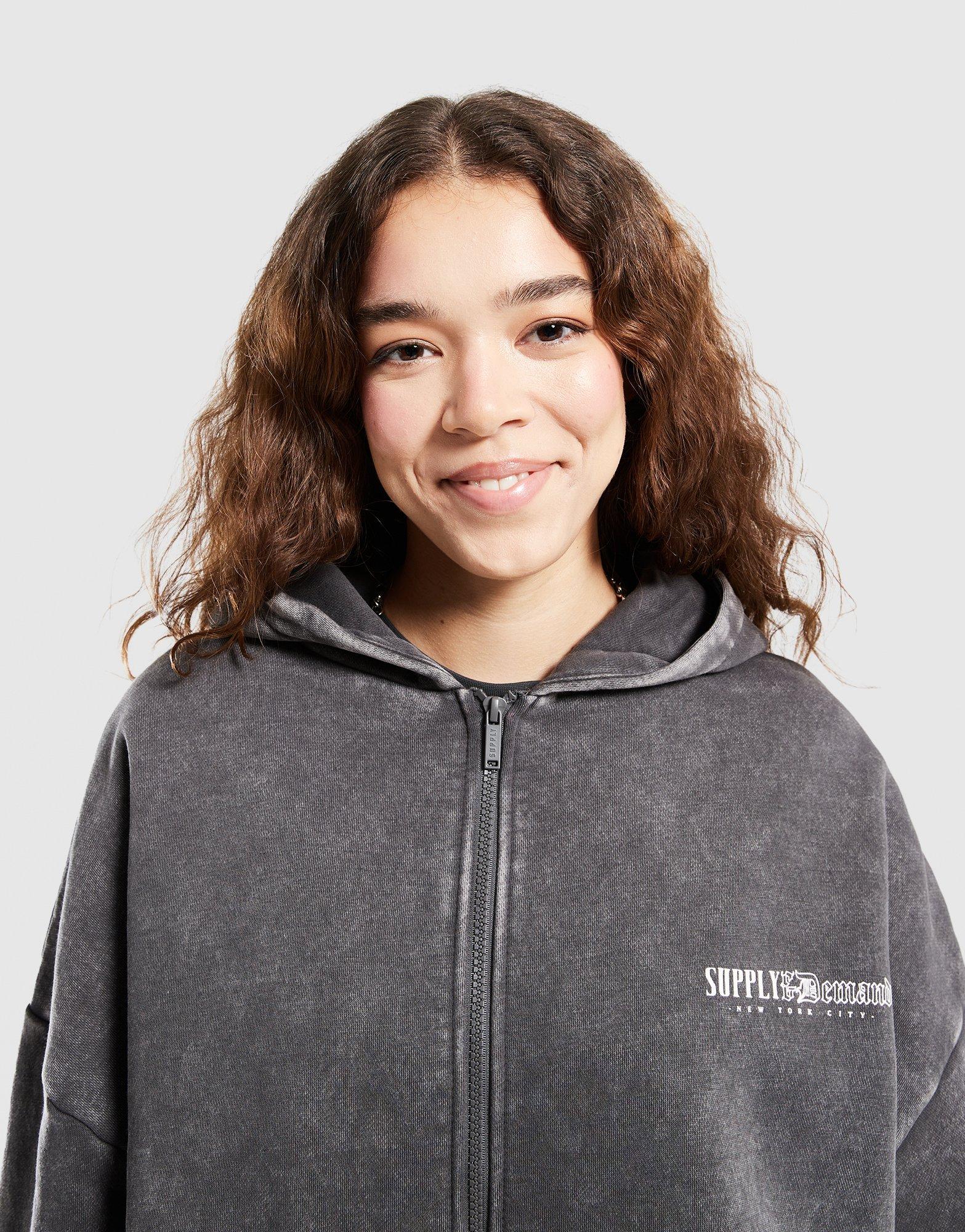 Bluză pentru femei SUPPLY&DEMAND BLUZĂ CU GLUGĂ SCORP SUPTW17899588 Gri