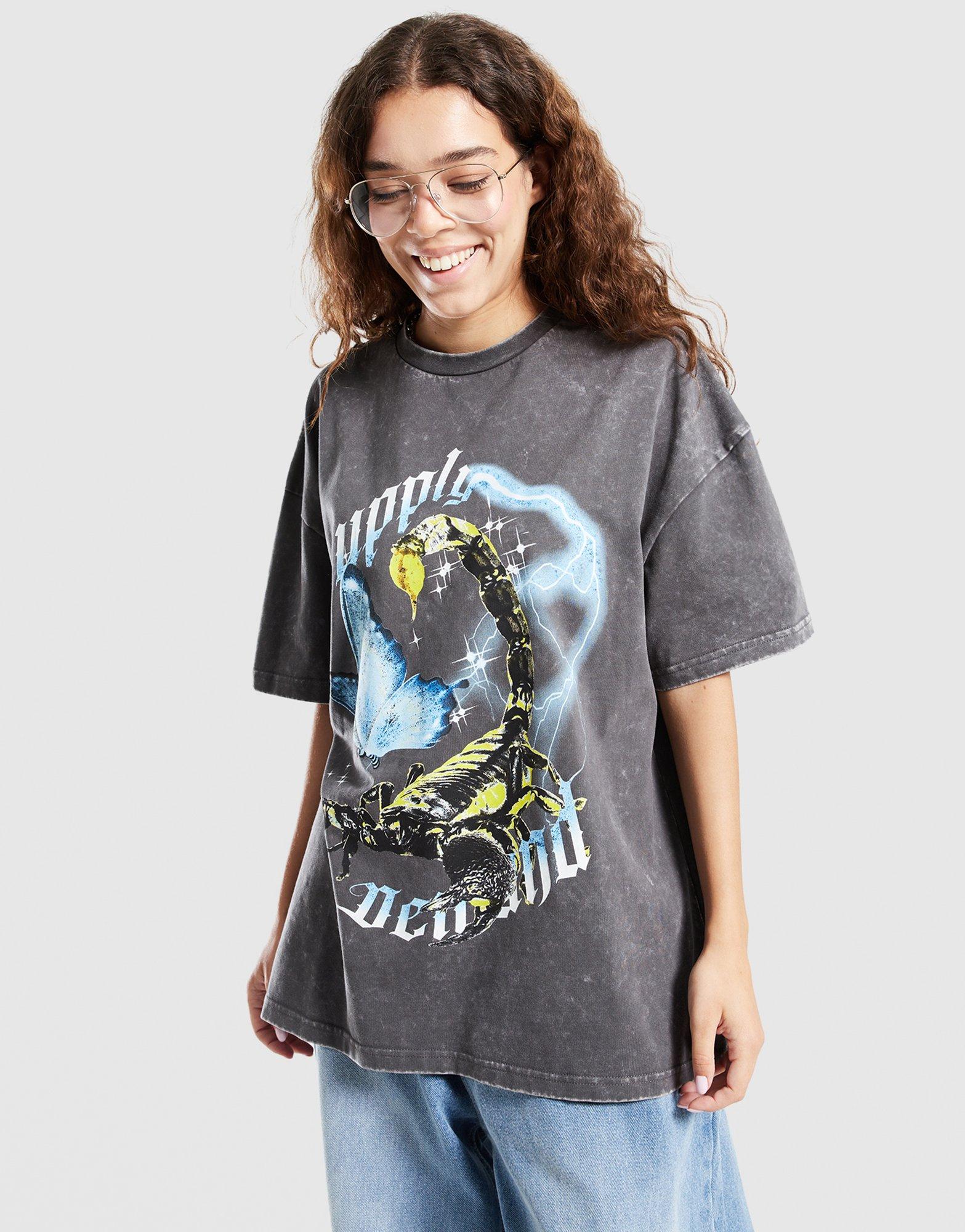 Koszulka, t-shirt damski SUPPLY&DEMAND T-SHIRT SCORP WASH TEE SUPTW17900588 Szary