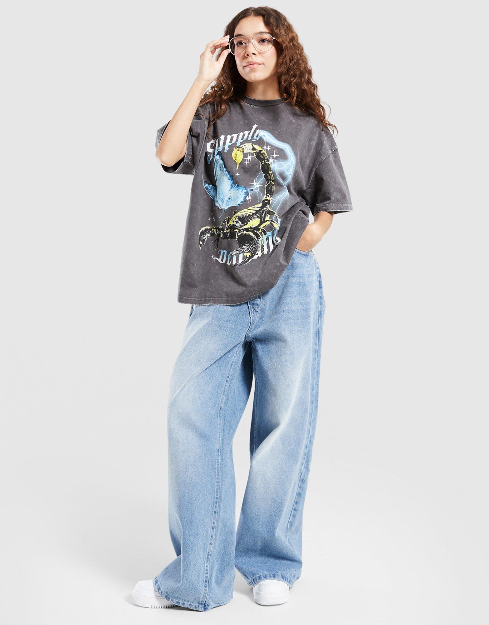 Koszulka, t-shirt damski SUPPLY&DEMAND T-SHIRT SCORP WASH TEE SUPTW17900588 Szary