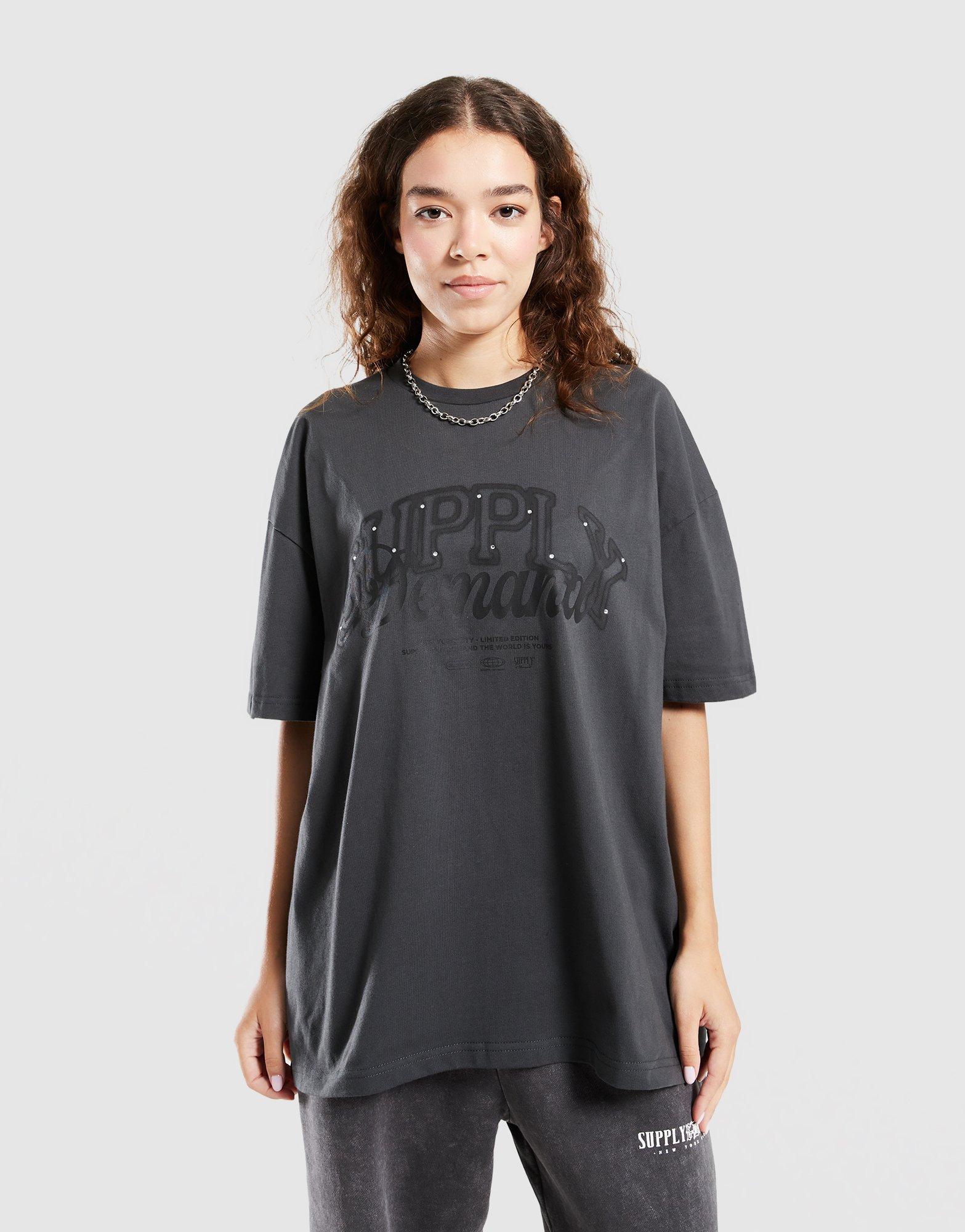 Koszulka, t-shirt damski SUPPLY&DEMAND T-SHIRT SPRAY TEE SUPTW17902526 Szary