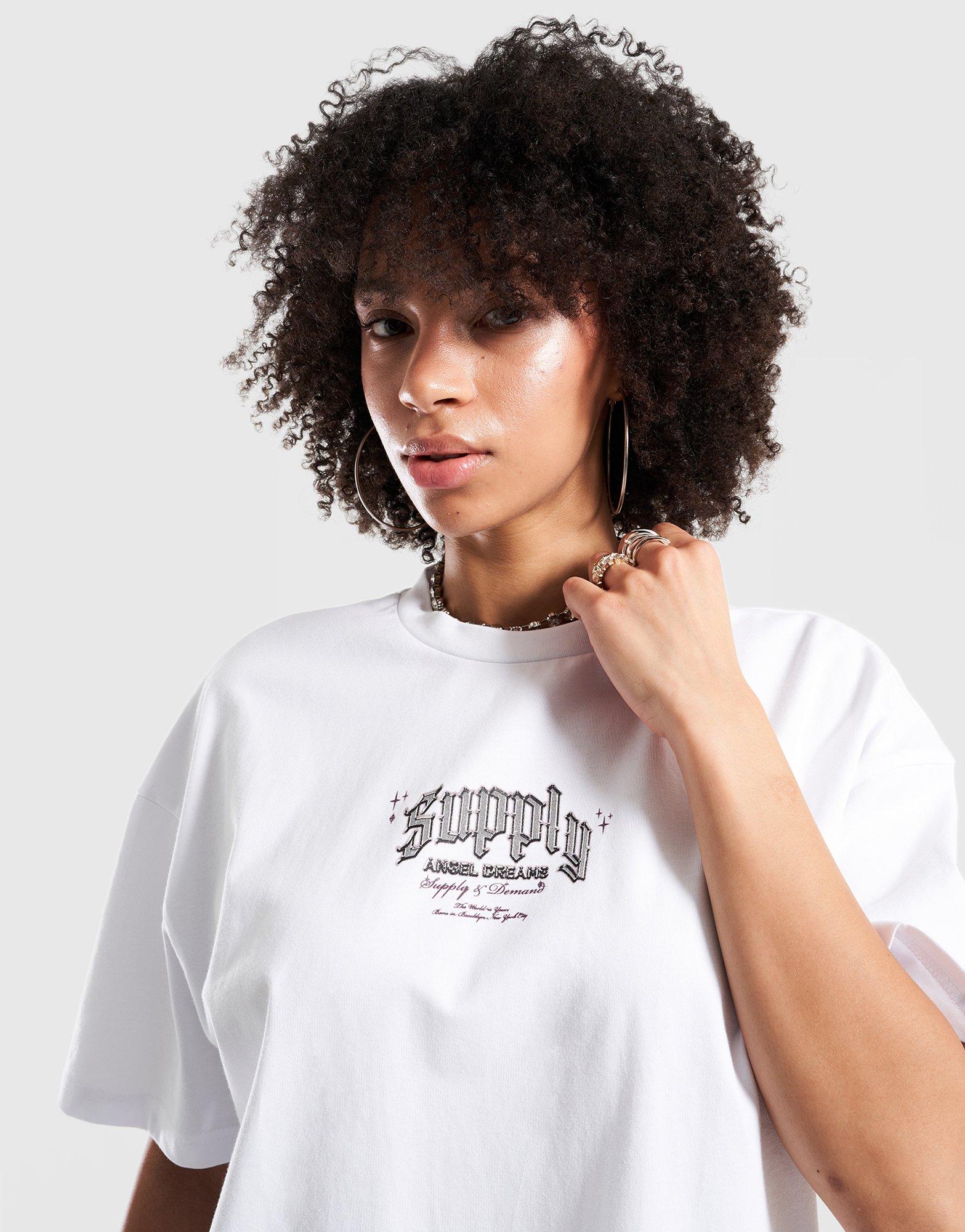 Koszulka, t-shirt damski SUPPLY&DEMAND T-SHIRT ANGEL DREAM TEE SUPTW18052010 Biały