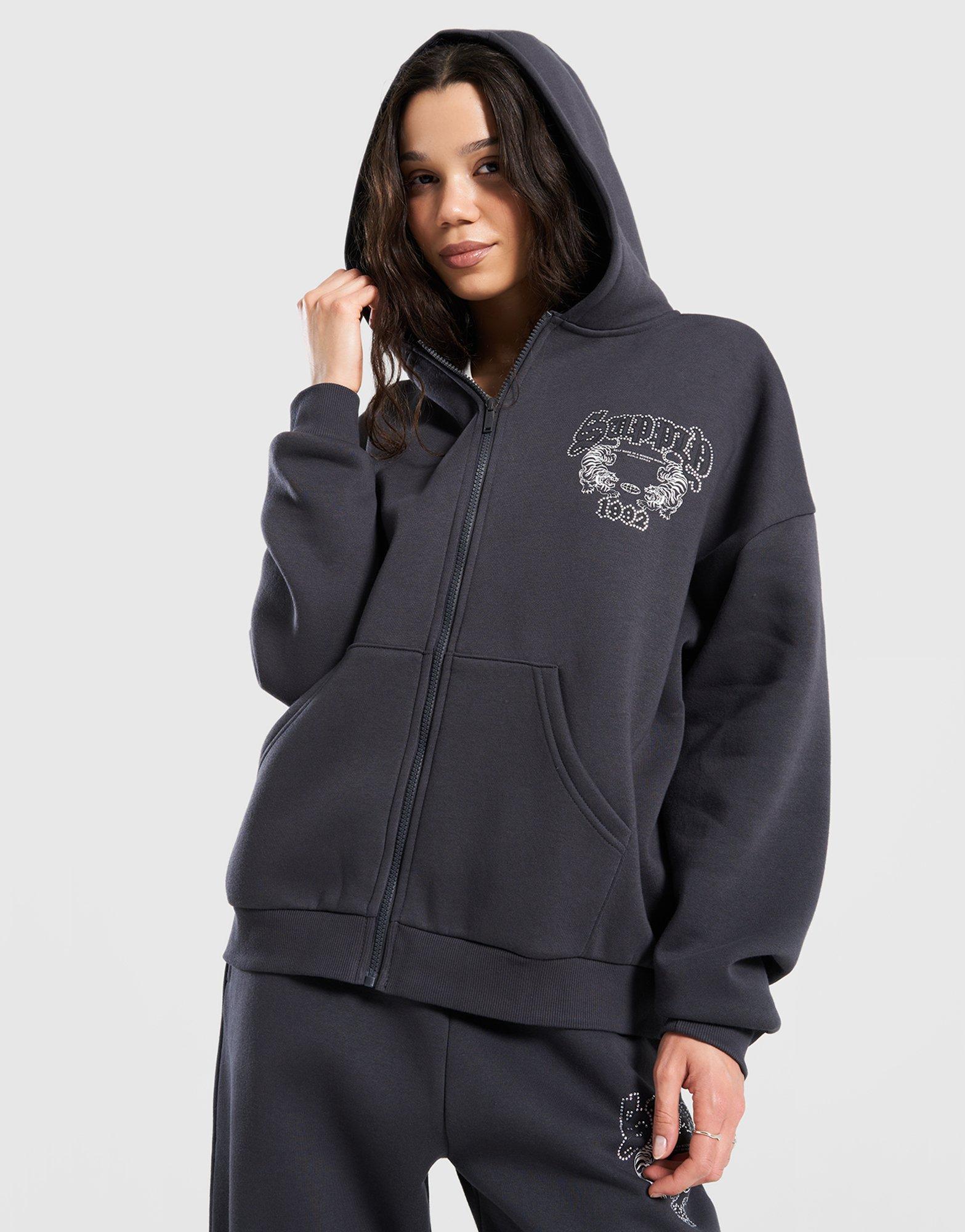 Supply&demand Bluza Rozpinana Z Kapturem Heather