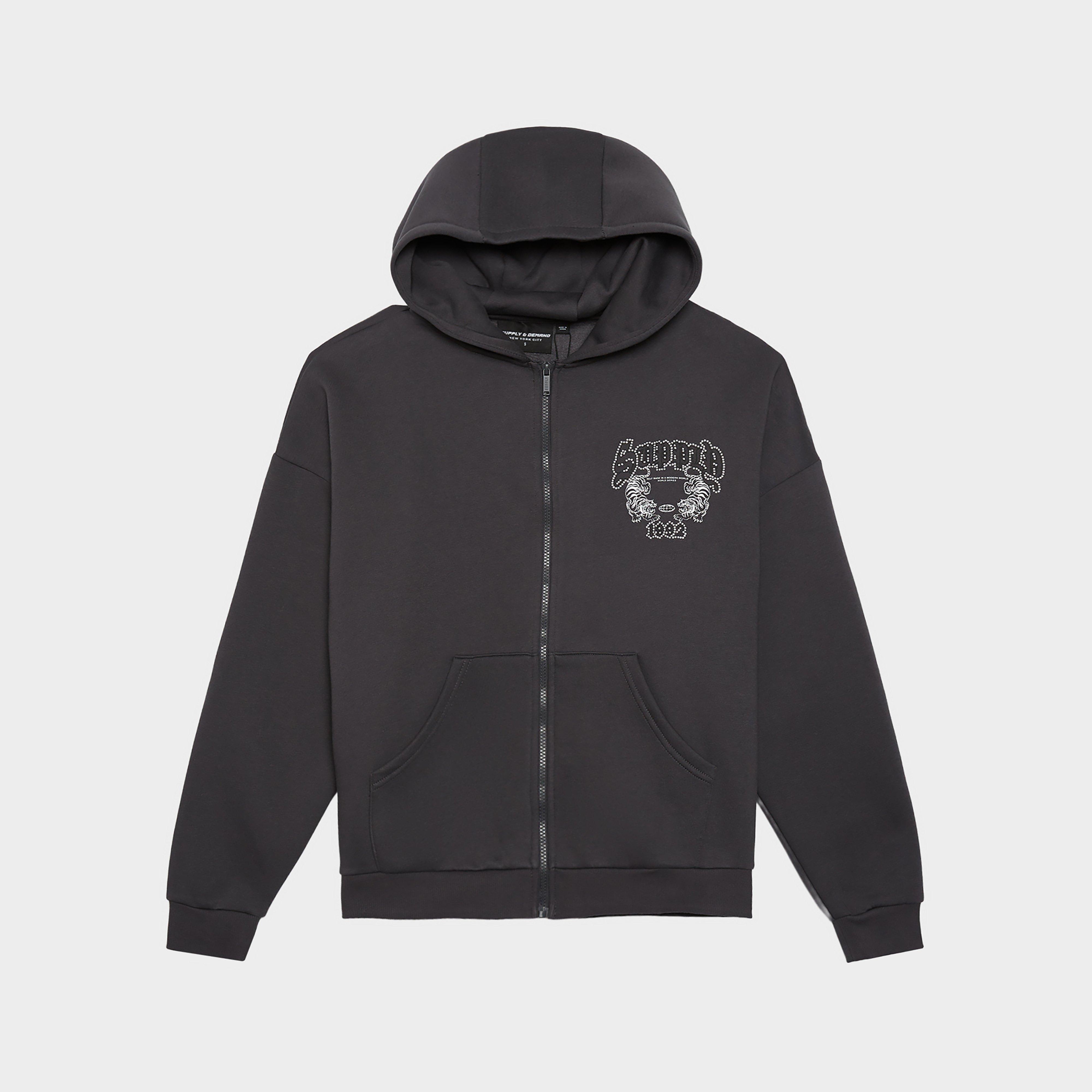 Moteriškas džemperis SUPPLY&DEMAND DŽEMPERIS UŽSEGAMAS   SU GOBTUVU HEATHER