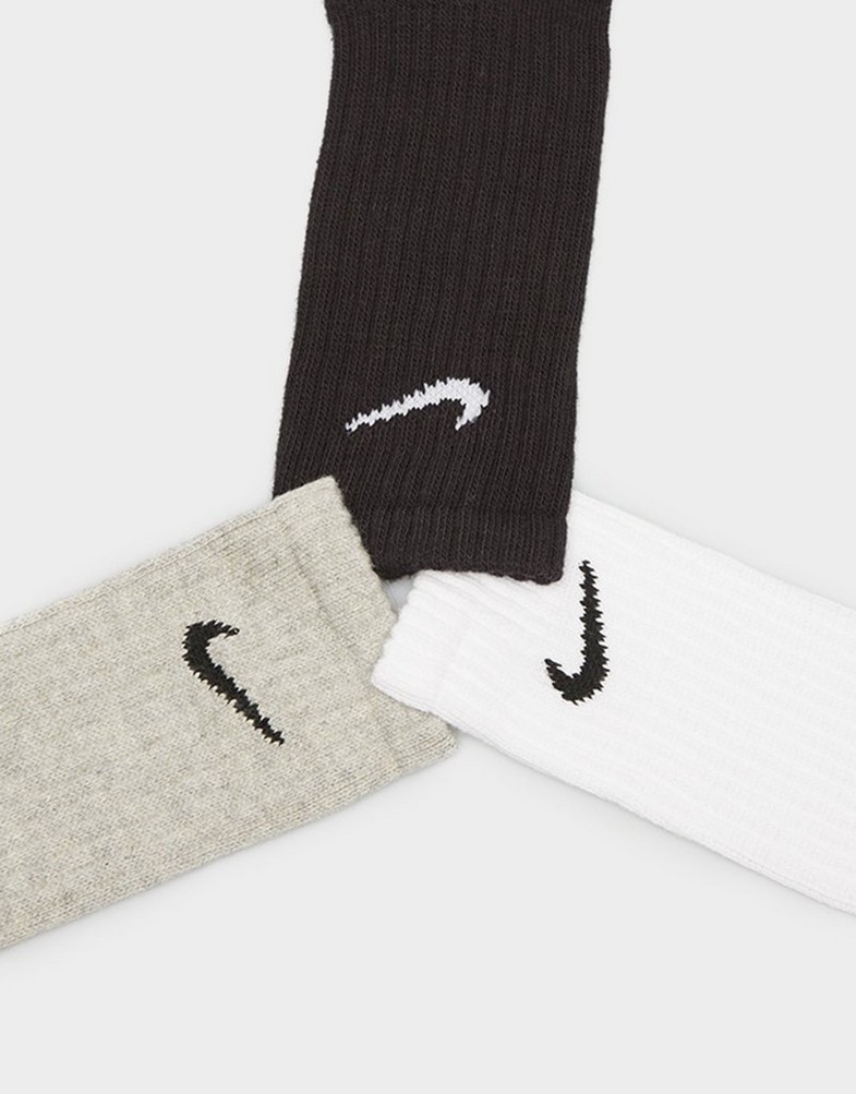 Жіночі шкарпетки NIKE ВИСОКІ ШКАРПЕТКИ 3PPK VALUE COTTON CREW SX4508-965 Різнокольоровий
