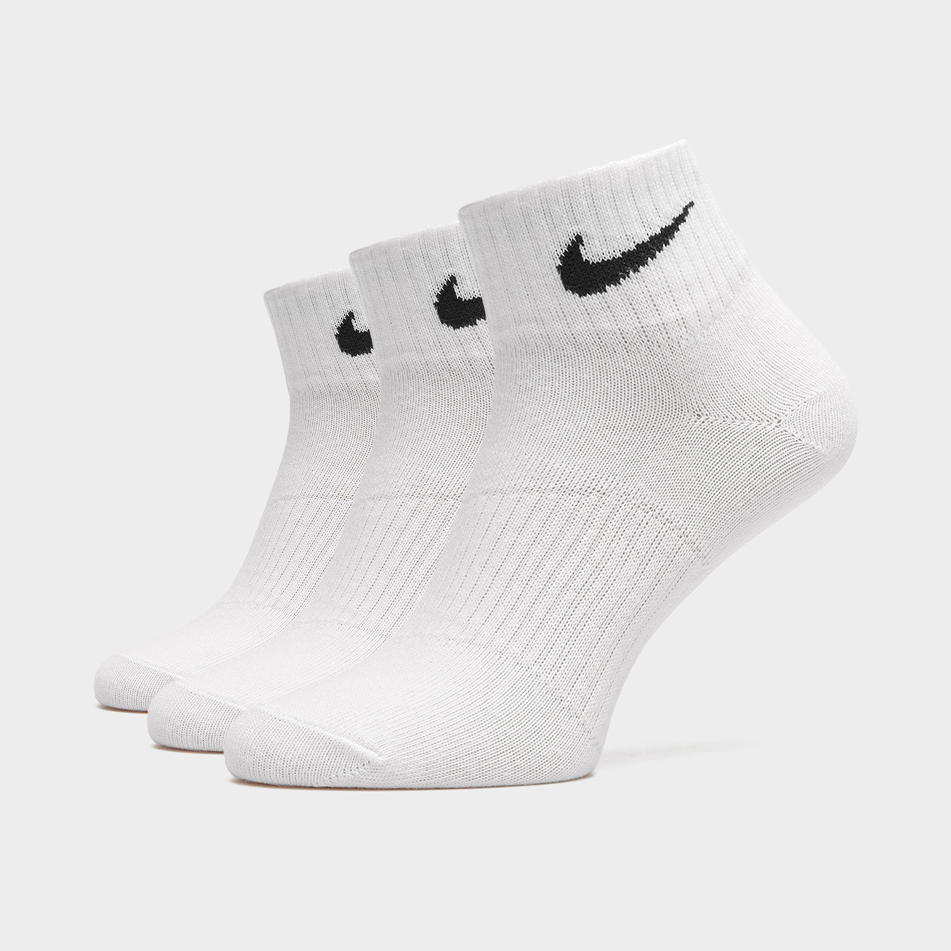 Skarpetki damskie NIKE SKARPETY 3PPK QUARTER WHITE