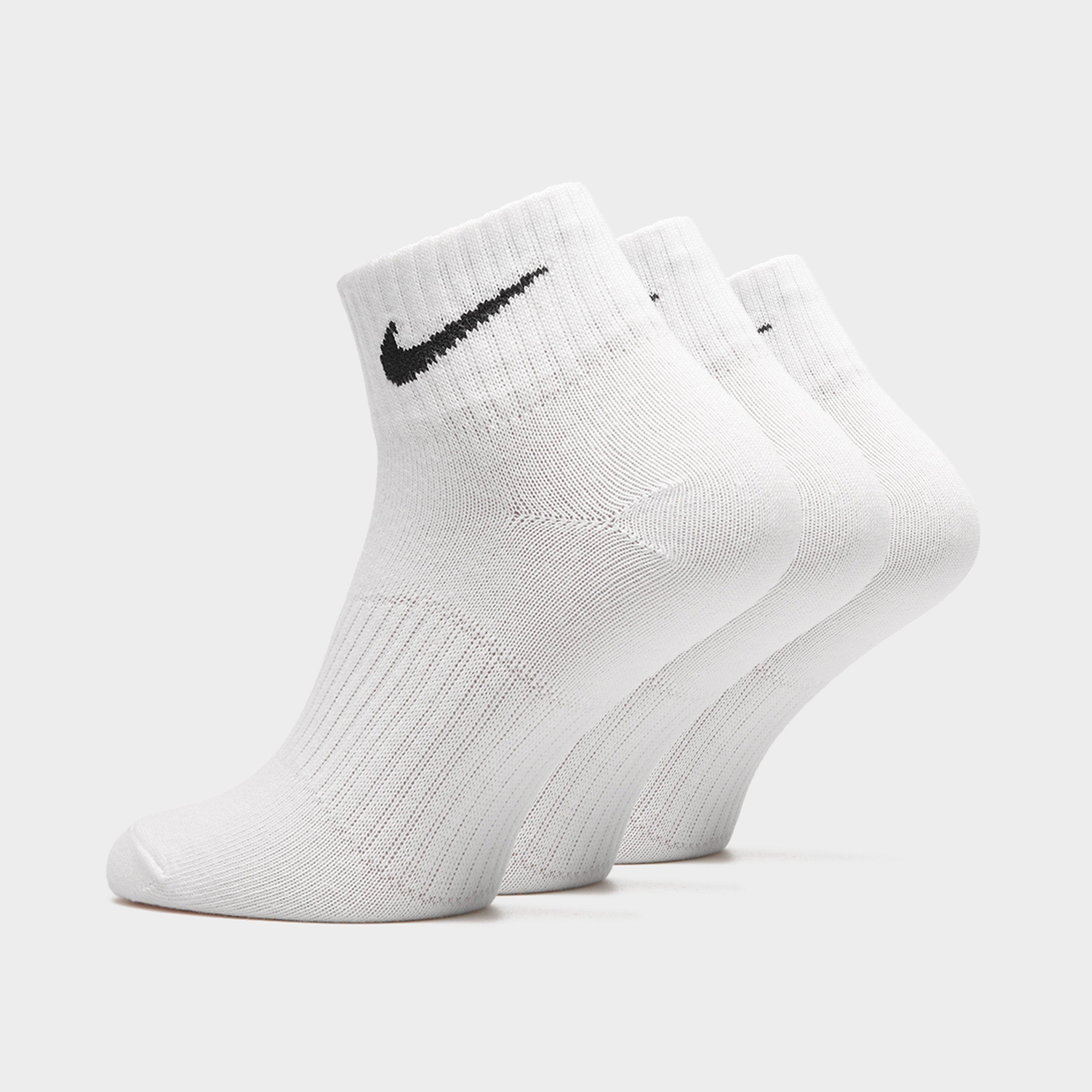 Skarpetki damskie NIKE SKARPETY 3PPK QUARTER WHITE