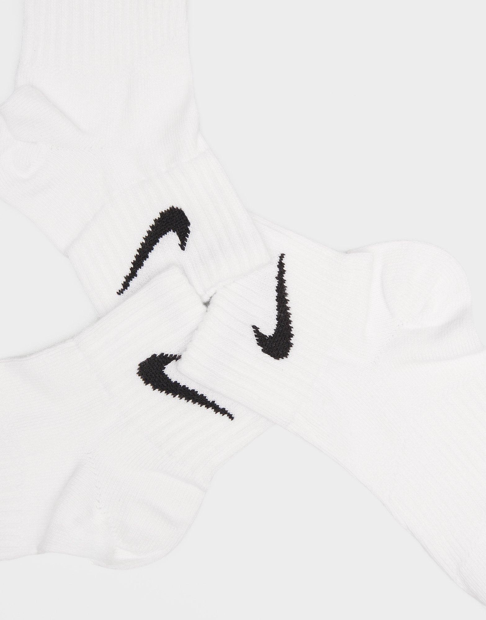 Skarpetki damskie NIKE SKARPETY 3PPK QUARTER WHITE SX4706-101 Biały