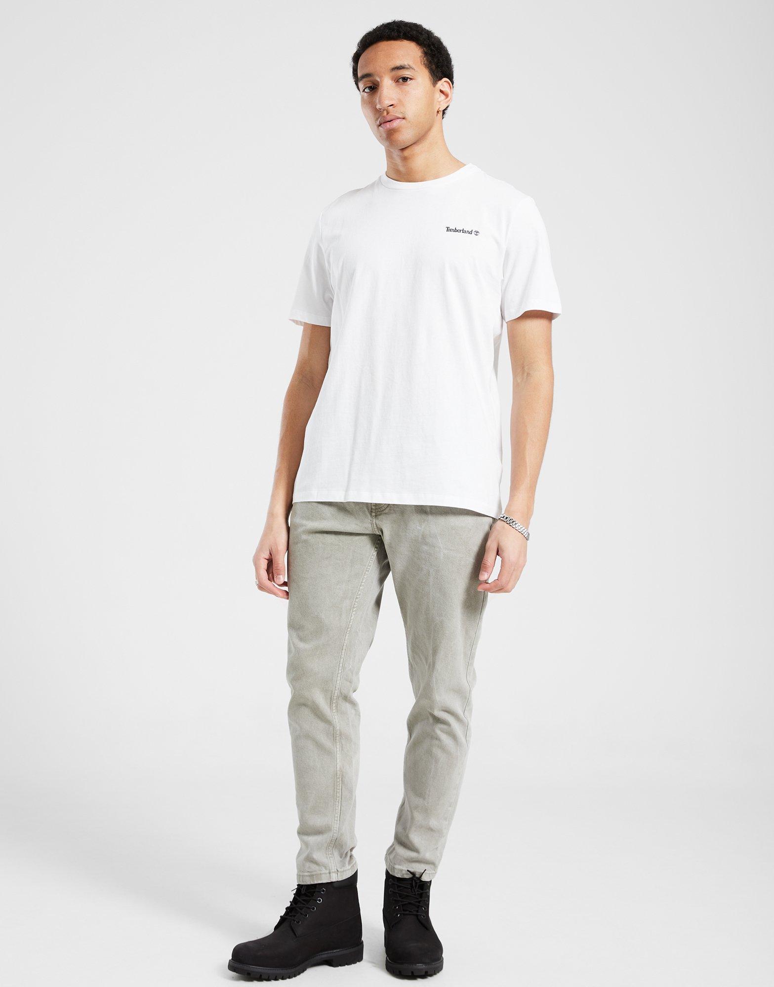 Мъжка тениска TIMBERLAND ТЕНИСКА FRONT AND BACK LOGO TB0A2PSA1001 Бял