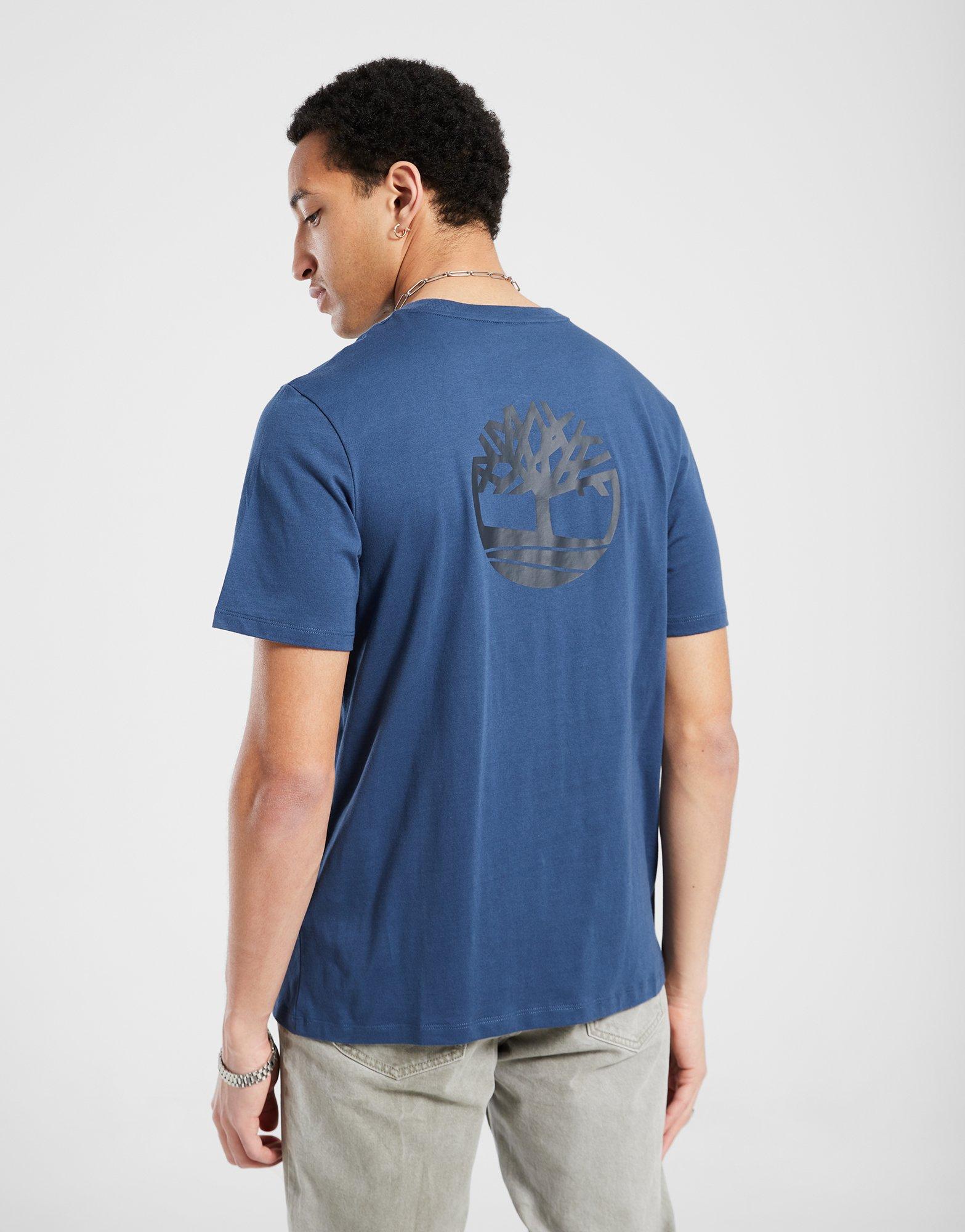 Muški T-shirt TIMBERLAND T-SHIRT FRONT AND BACK LOGO TB0A2PSA2881 tamnoplava