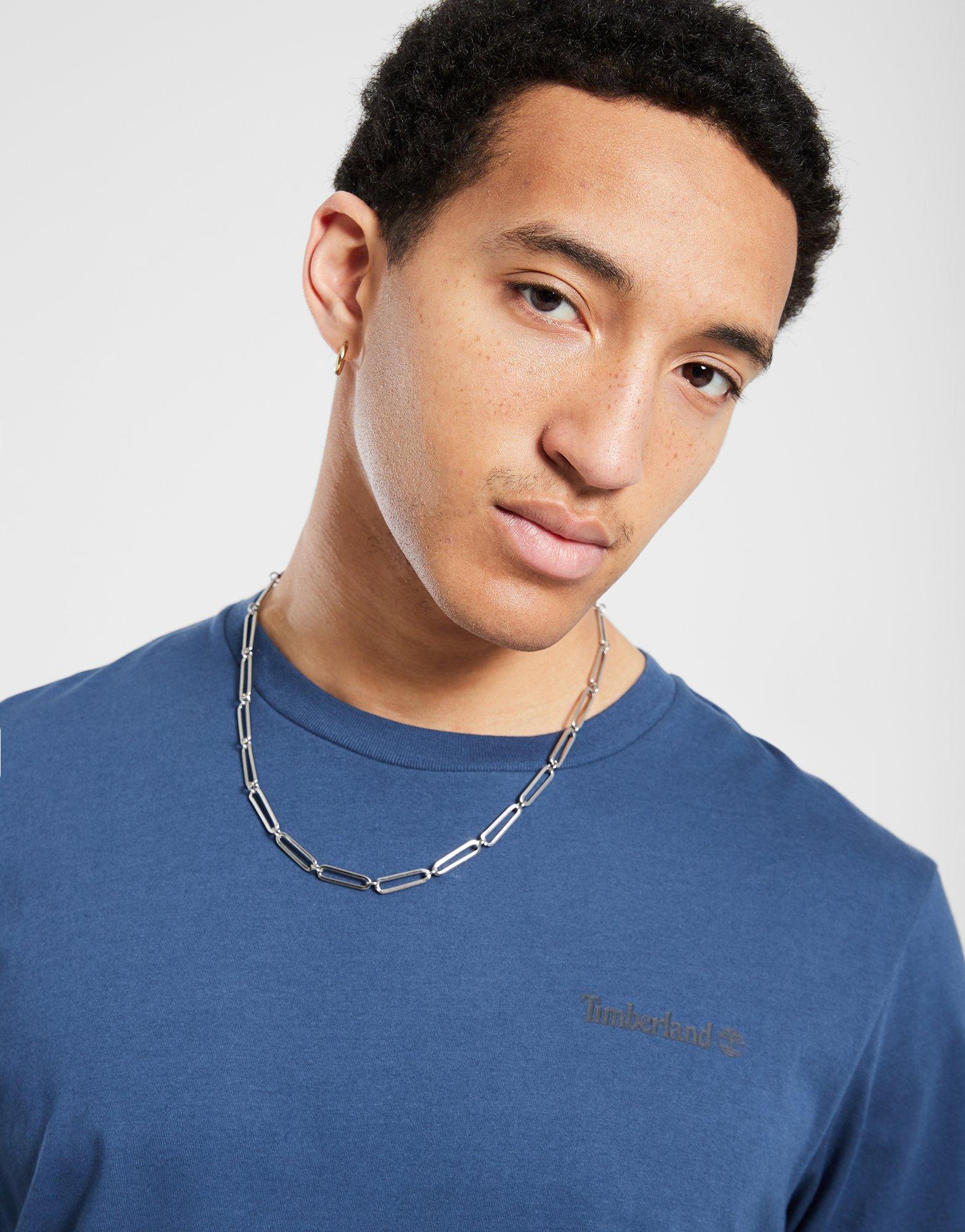 Muški T-shirt TIMBERLAND T-SHIRT FRONT AND BACK LOGO TB0A2PSA2881 tamnoplava