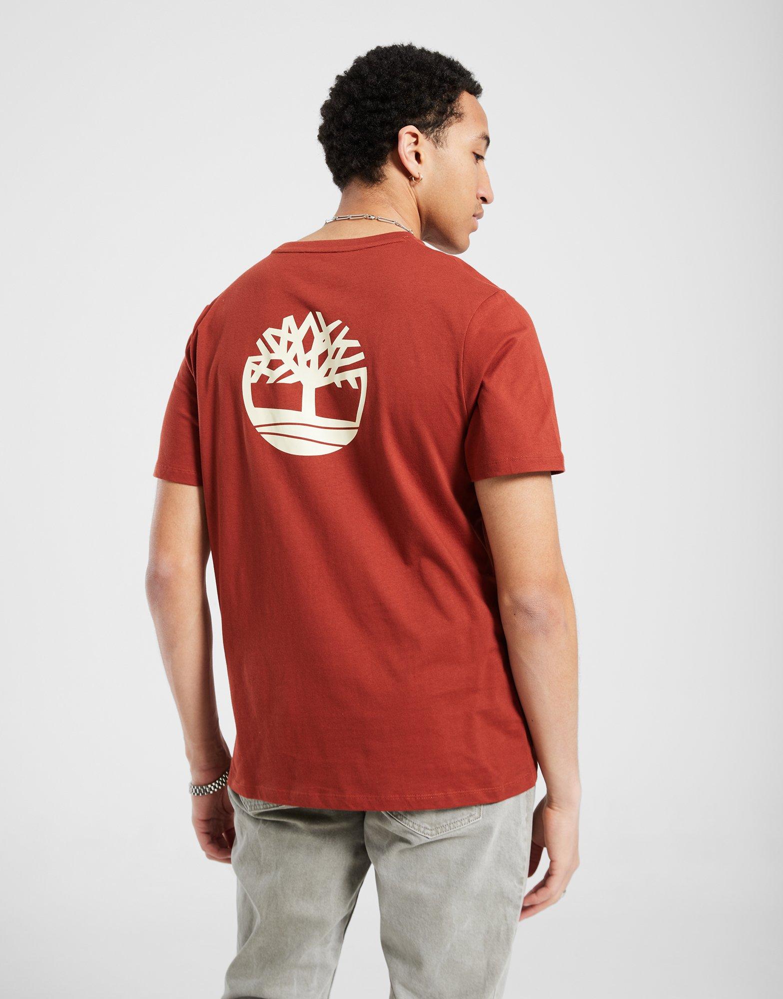 Мъжка тениска TIMBERLAND ТЕНИСКА FRONT AND BACK LOGO TB0A2PSAEOD1 Бордо