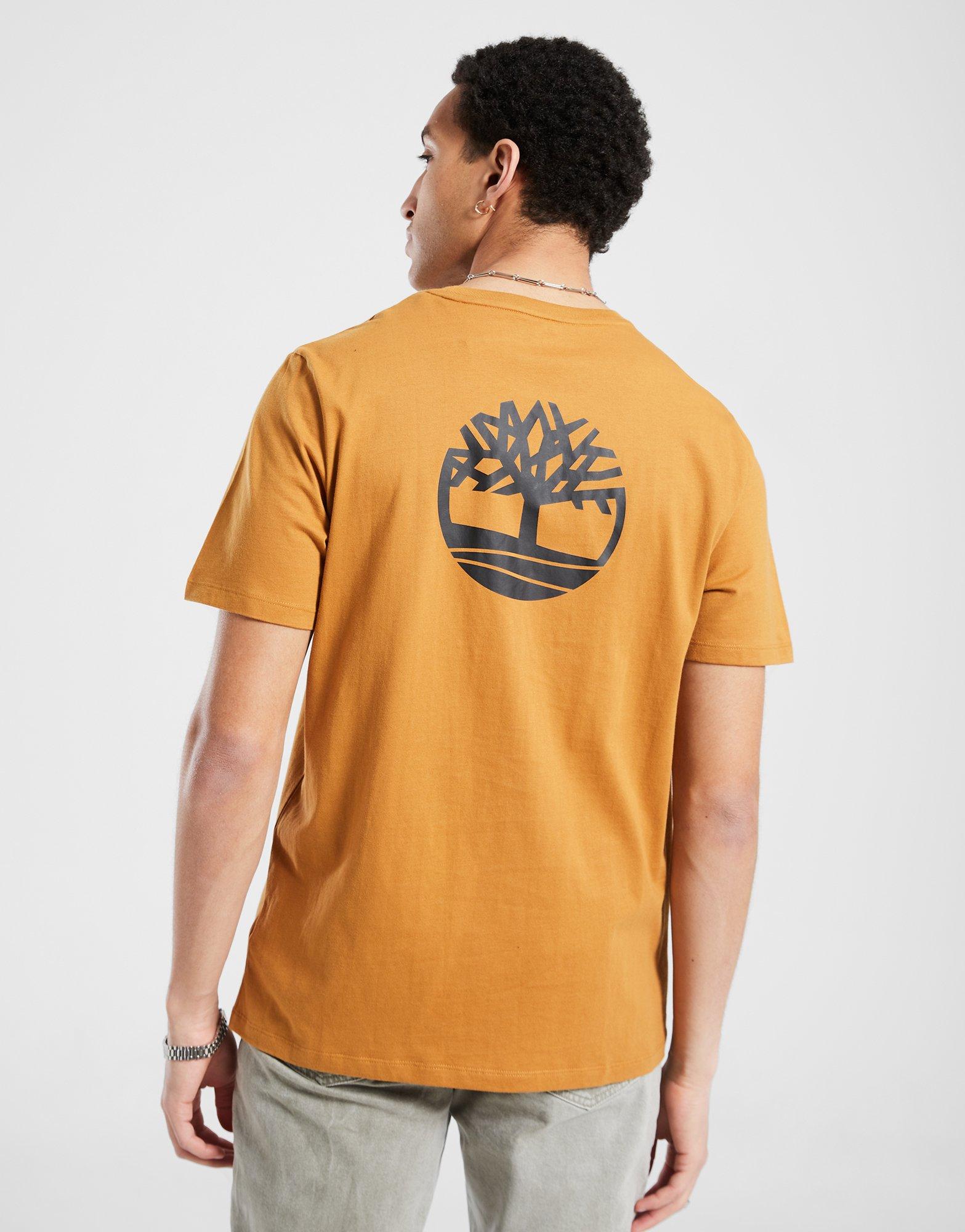 Muški T-shirt TIMBERLAND T-SHIRT FRONT AND BACK LOGO TB0A2PSAP471 zlatna