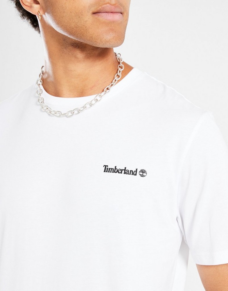 Мъжка тениска TIMBERLAND ТЕНИСКА SMALL LOGO PRINT TEE TB0A5QQT1001 Бял