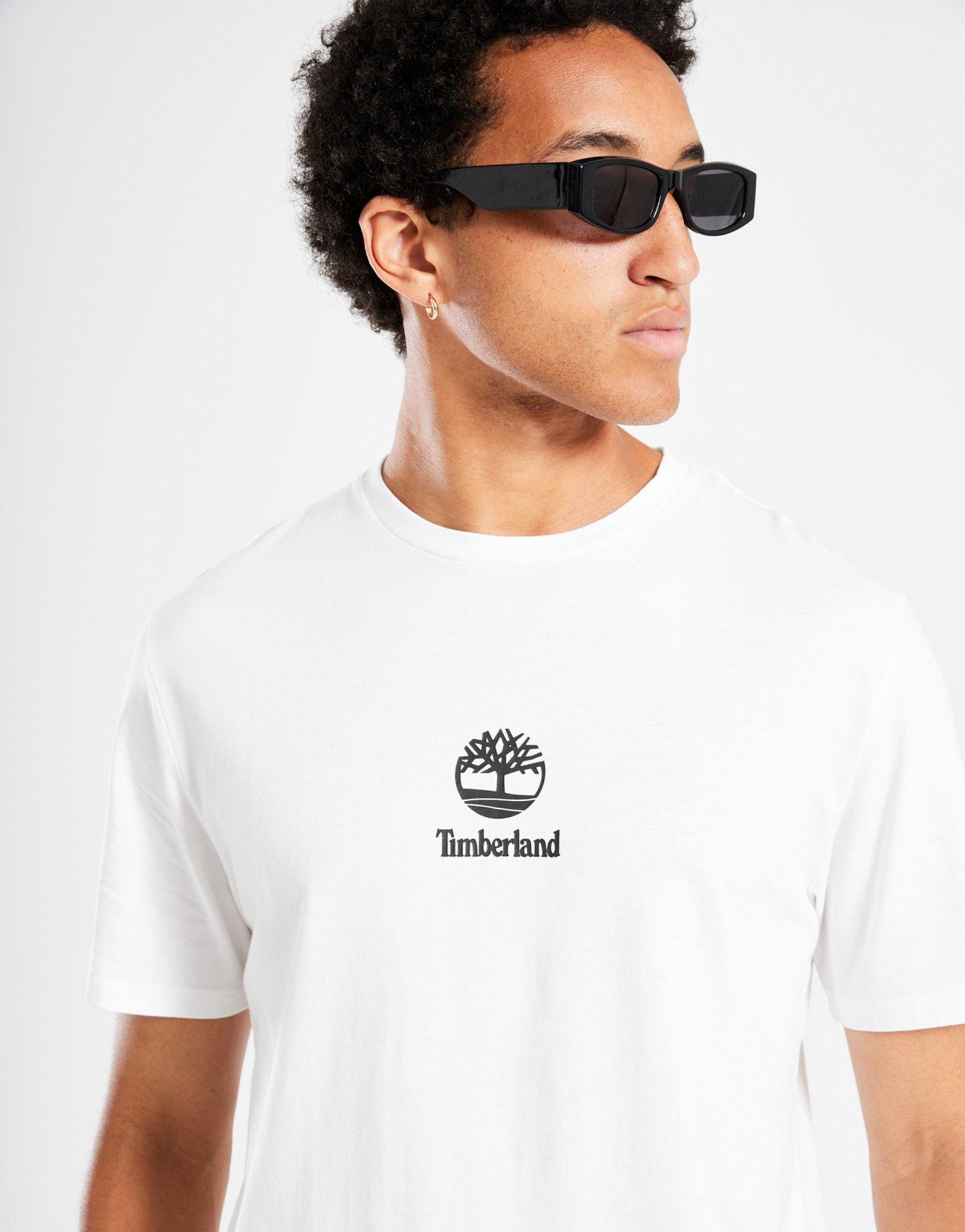 Férfi póló TIMBERLAND PÓLÓ NEW SMALL LOGO PRINT SS TEE TB0A6WWT1001 Fehér
