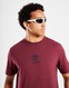 TIMBERLAND ФУТБОЛКА NEW SMALL LOGO PRINT SS TEE BURGUNDY