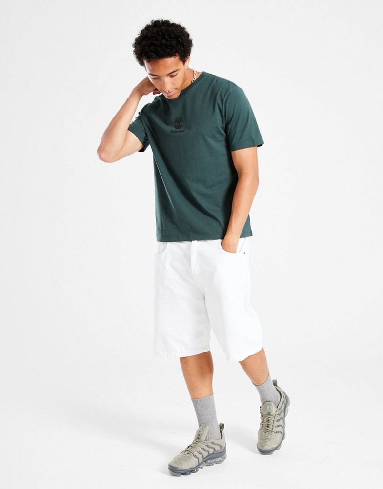 Pánske tričko TIMBERLAND TRIČKO NEW SMALL LOGO PRINT SS TEE GREEN GABLES B TB0A6WWTA0M1 Zelená