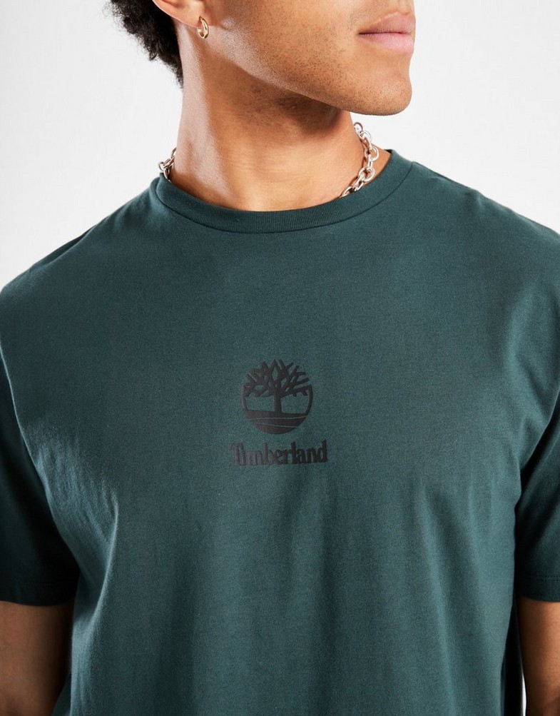 Pánske tričko TIMBERLAND TRIČKO NEW SMALL LOGO PRINT SS TEE GREEN GABLES B TB0A6WWTA0M1 Zelená