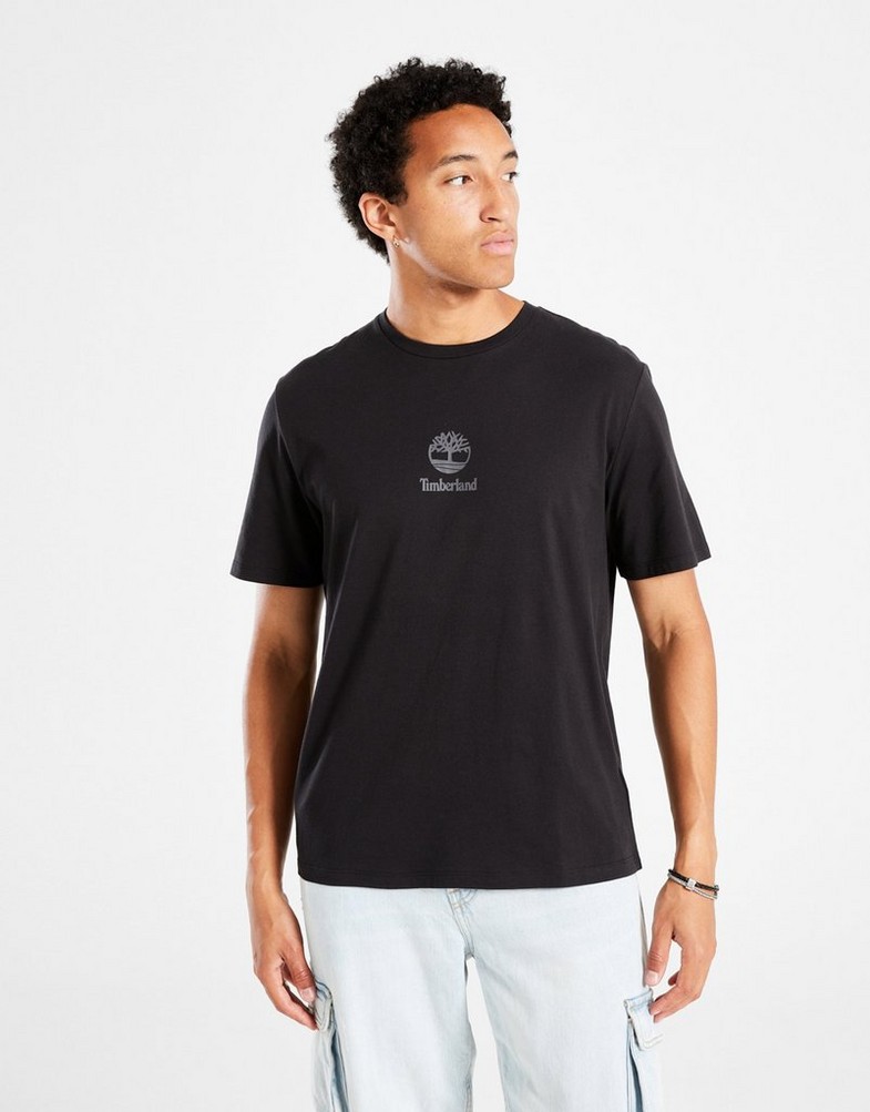 Чоловічі футболки TIMBERLAND ФУТБОЛКА NEW SMALL LOGO PRINT SS TEE BLACK PAVEME TB0A6WWTX651 Чорний