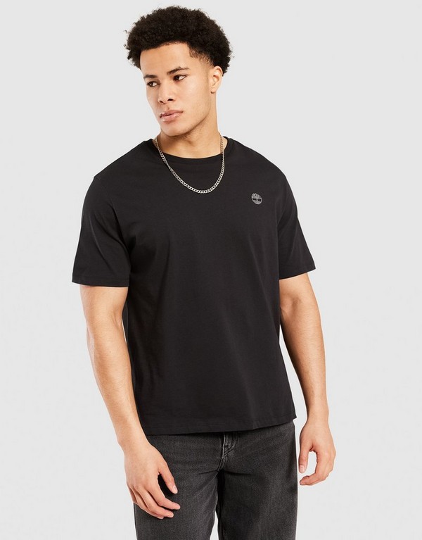 Timberland T-Shirt Small Chest Logo Tee Black