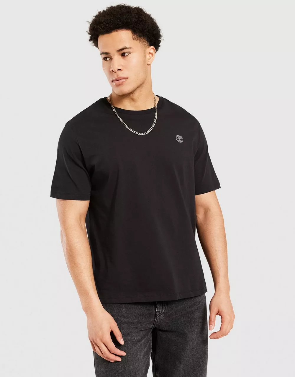TIMBERLAND ФУТБОЛКА SMALL CHEST LOGO TEE BLACK, фото 1 з 4