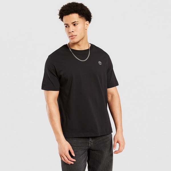 TIMBERLAND T-SHIRT SMALL CHEST LOGO TEE BLACK