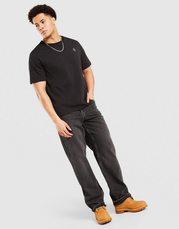 Timberland T-Shirt Small Chest Logo Tee Black - obrazek 3