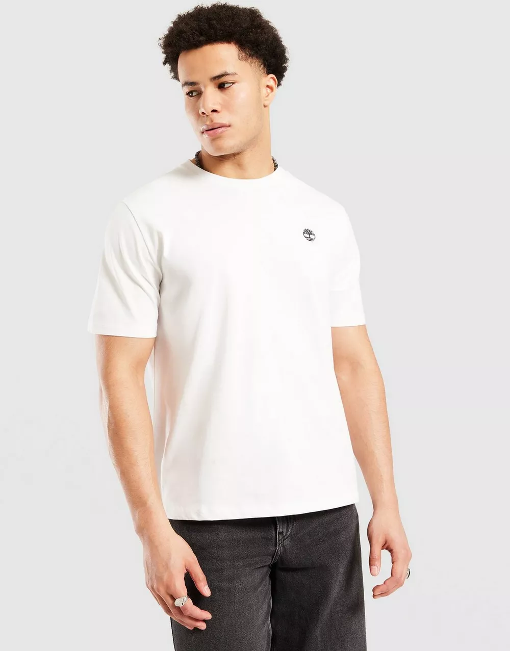 TIMBERLAND ФУТБОЛКА SMALL CHEST LOGO TEE WHITE, фото 1 з 4
