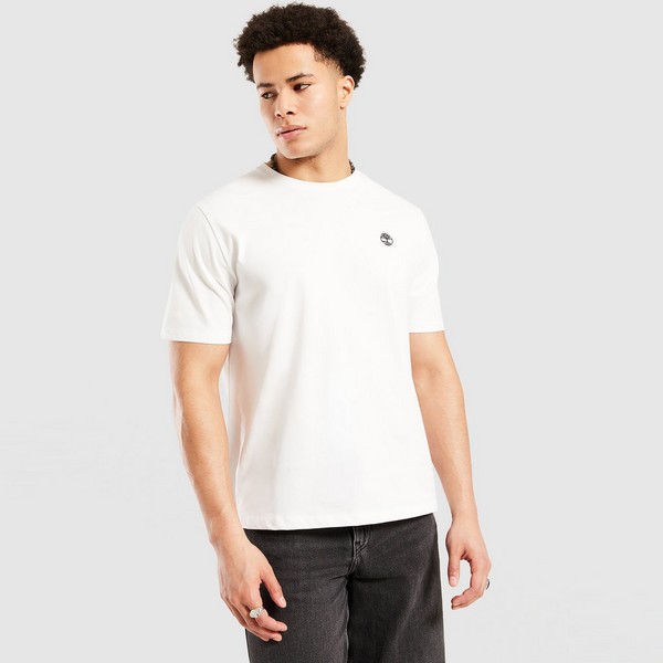TIMBERLAND T-SHIRT SMALL CHEST LOGO TEE WHITE