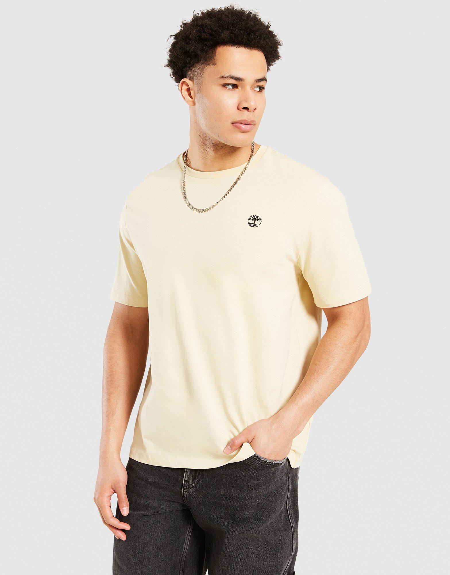 Timberland T-Shirt Small Chest Logo Tee Putty