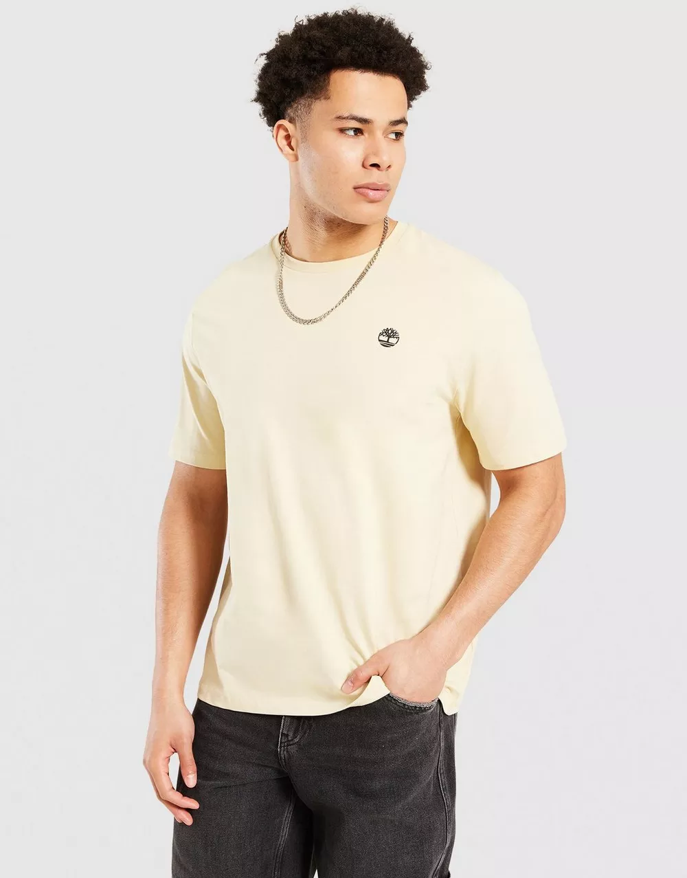 TIMBERLAND ФУТБОЛКА SMALL CHEST LOGO TEE PUTTY, фото 1 з 4