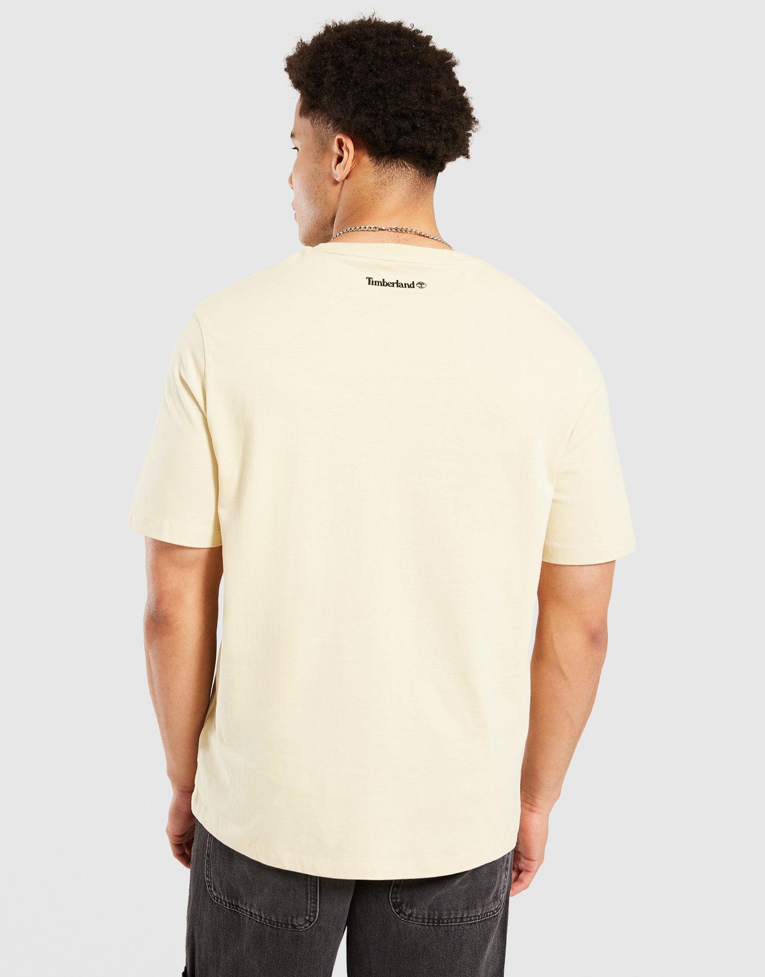 Timberland T-Shirt Small Chest Logo Tee Putty