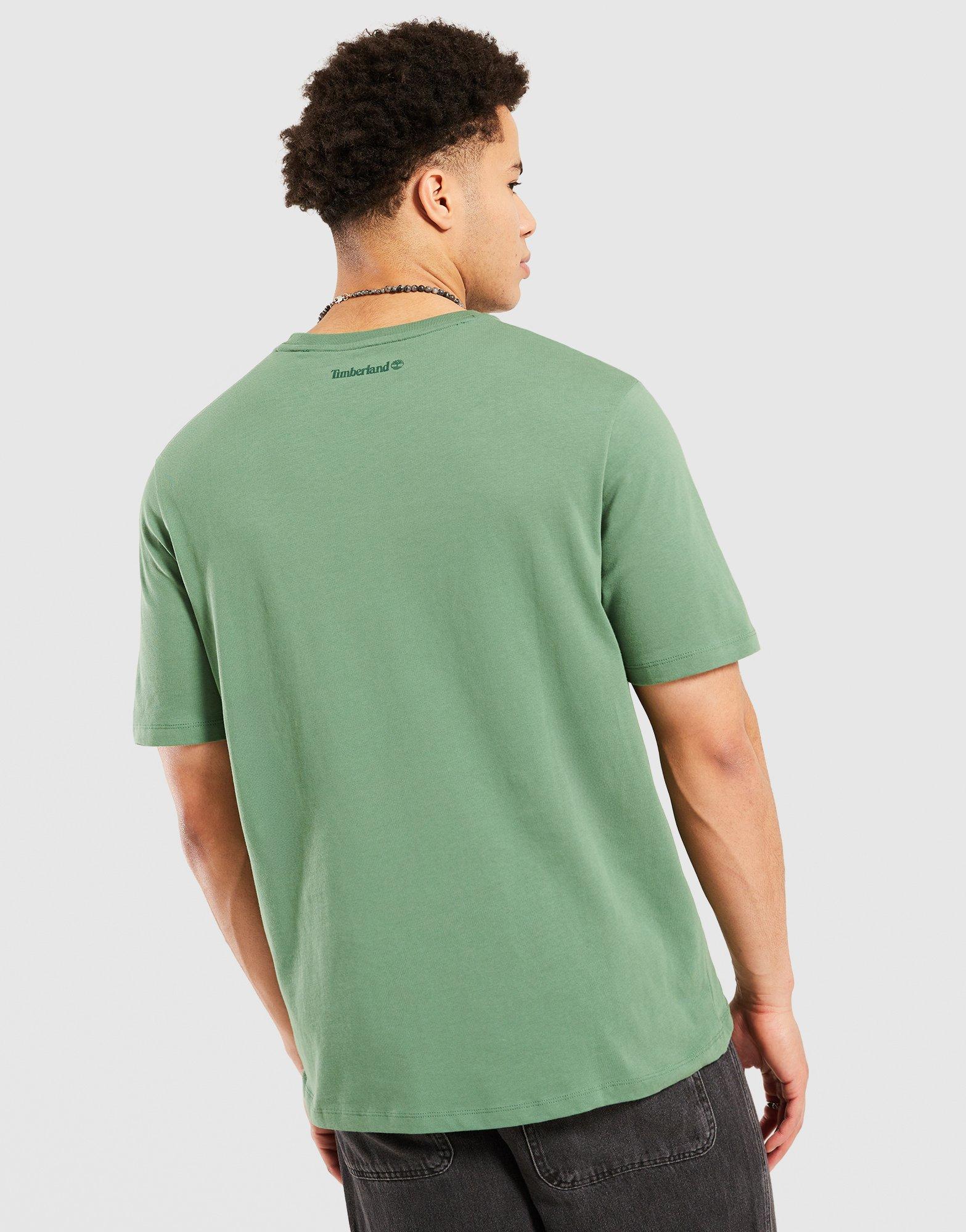 Timberland T-Shirt Small Chest Logo Tee Myrtle