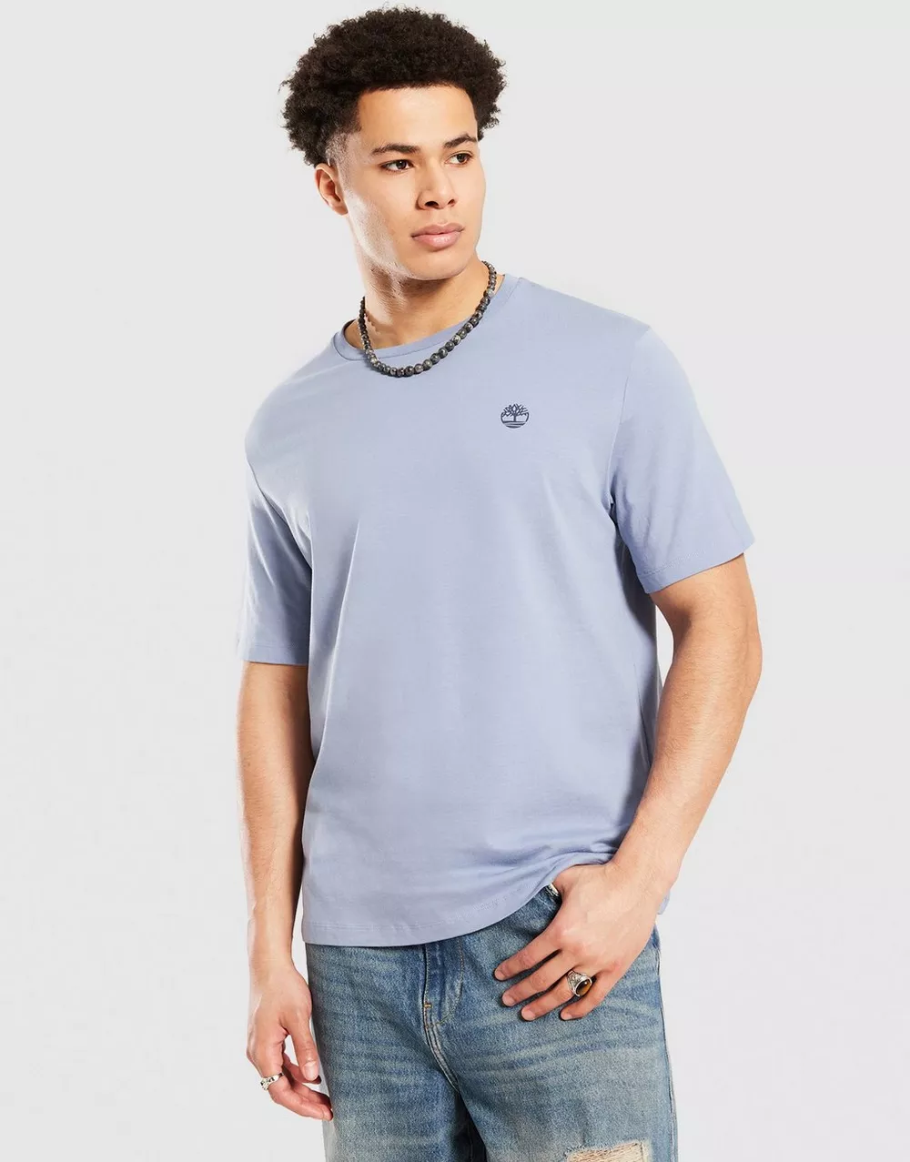 TIMBERLAND ФУТБОЛКА SMALL CHEST LOGO TEE STONE WASH, фото 1 з 4