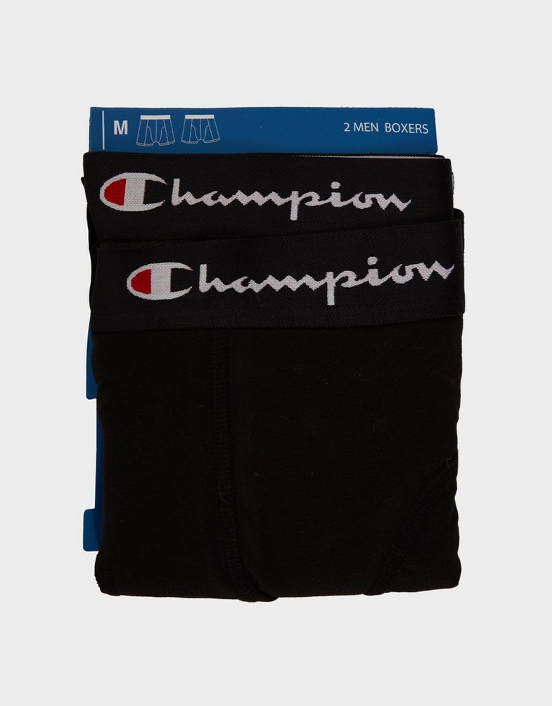 CHAMPION BOKSERKI 2 PK BOXER U20001KK002 Czarny