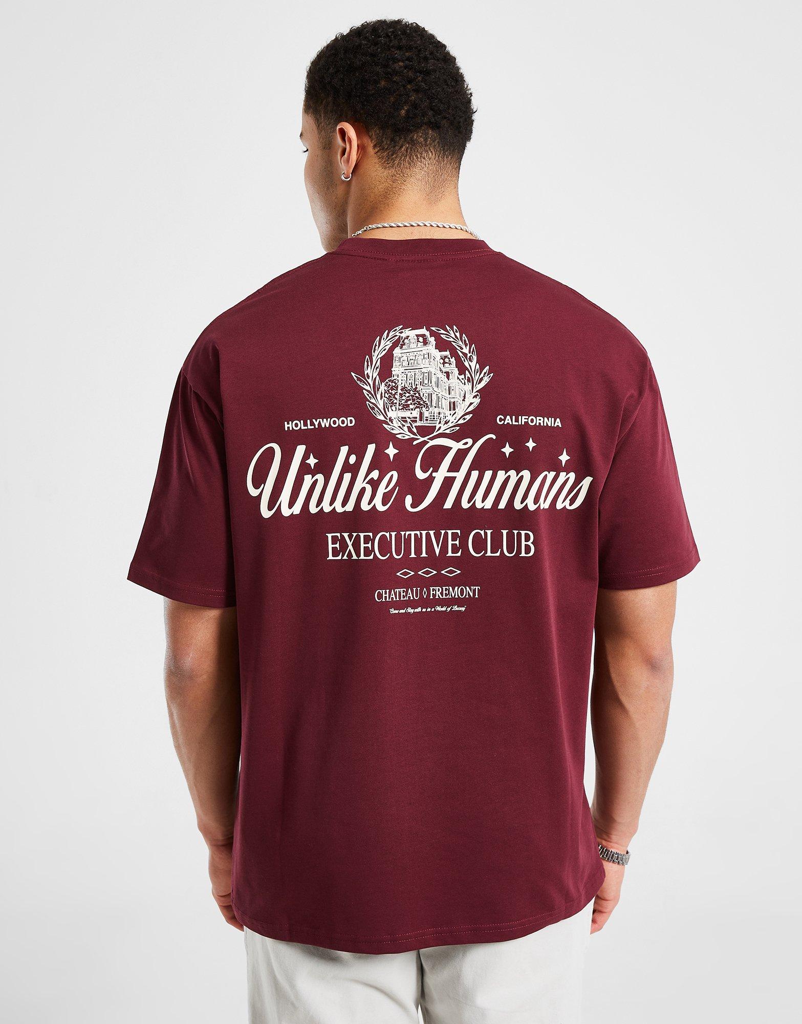 Tricou pentru bărbați UNLIKE HUMANS TRICOU FREMONT TEE PLM-WWN TRICOU ULHTM10218660 Bordo