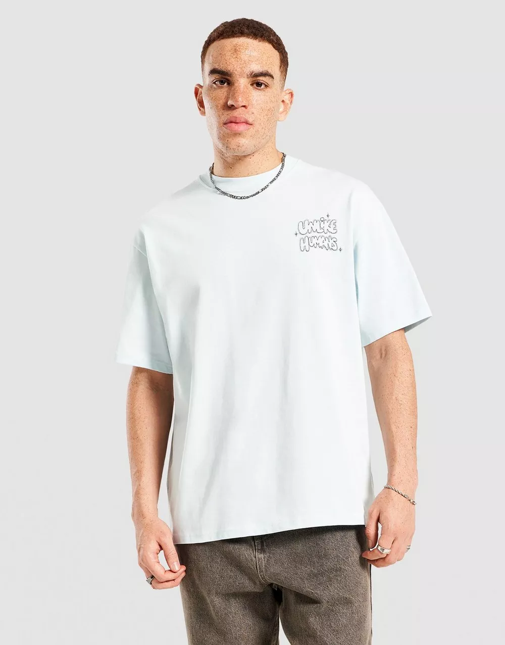 UNLIKE HUMANS ФУТБОЛКА REGENT TEE BLU-DLB, фото 1 з 4
