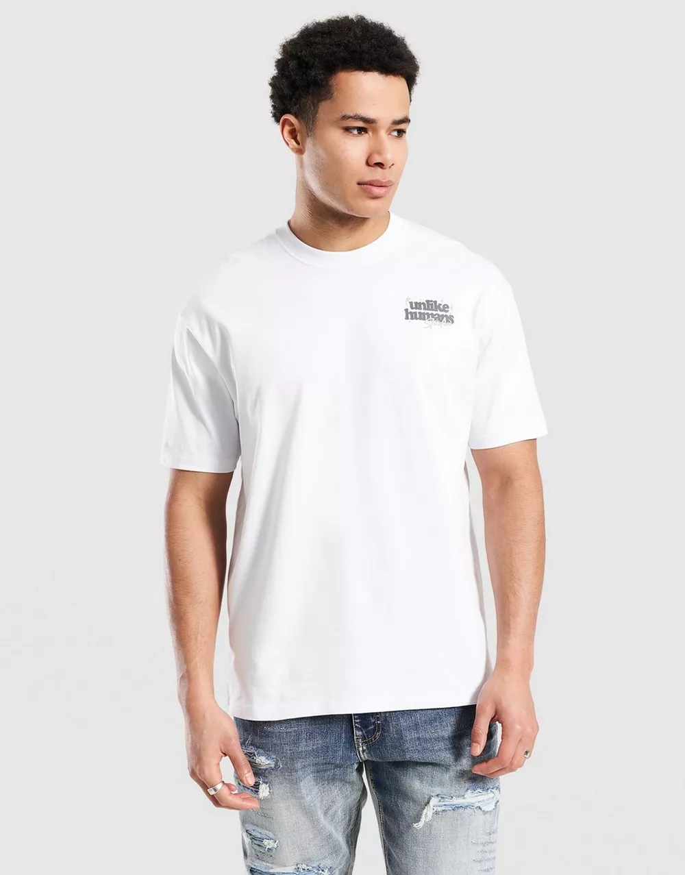 UNLIKE HUMANS ФУТБОЛКА CRAFTED TEE WHT-WBL, фото 1 з 5