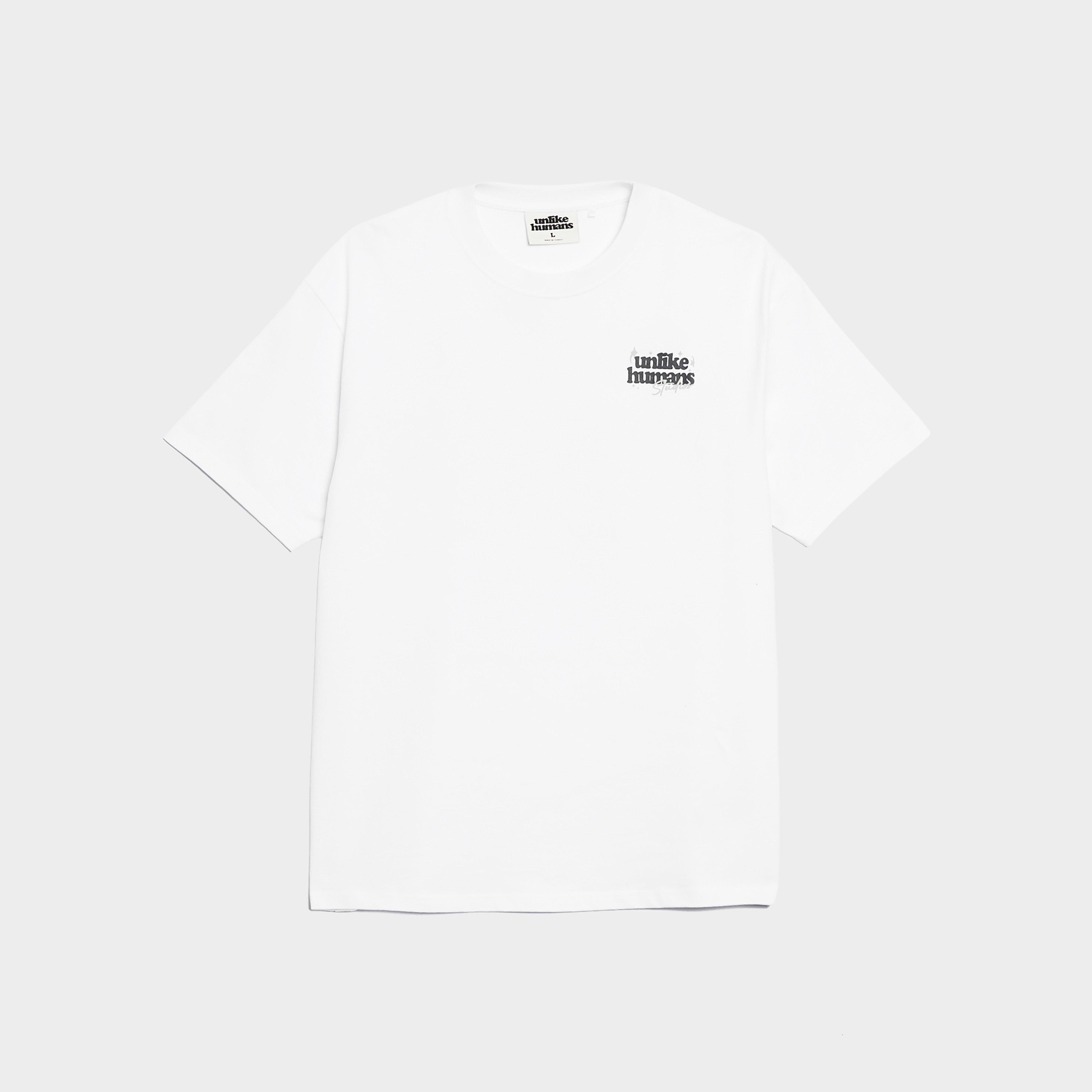 Koszulka, t-shirt męski UNLIKE HUMANS T-SHIRT CRAFTED TEE WHT-WBL