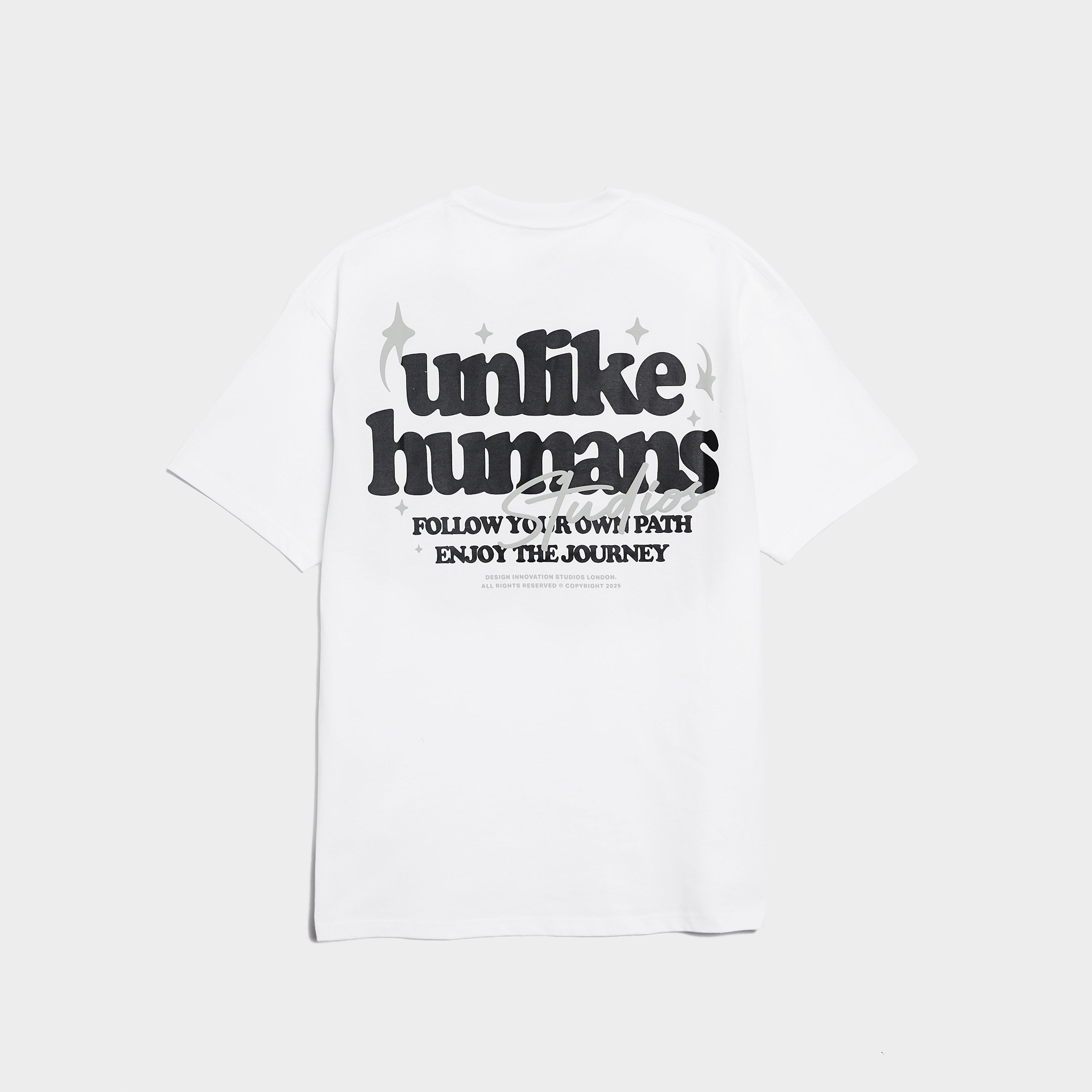 Koszulka, t-shirt męski UNLIKE HUMANS T-SHIRT CRAFTED TEE WHT-WBL