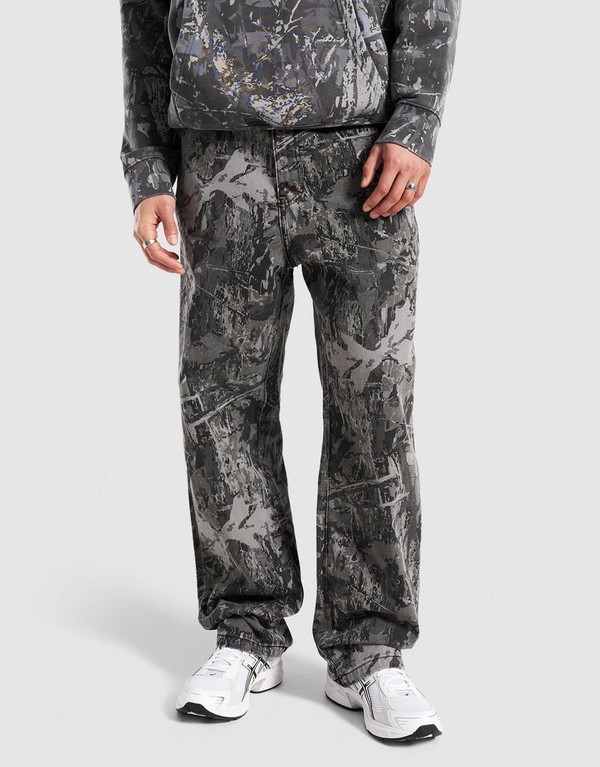 Unlike Humans Farmernadrág Camo Wessex