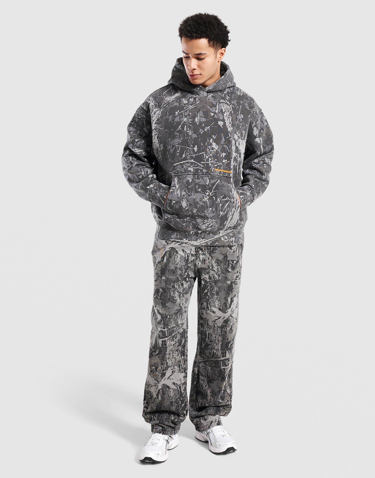 Unlike Humans Pulóver Kapucnis Wessex Hd Camo-Rtc