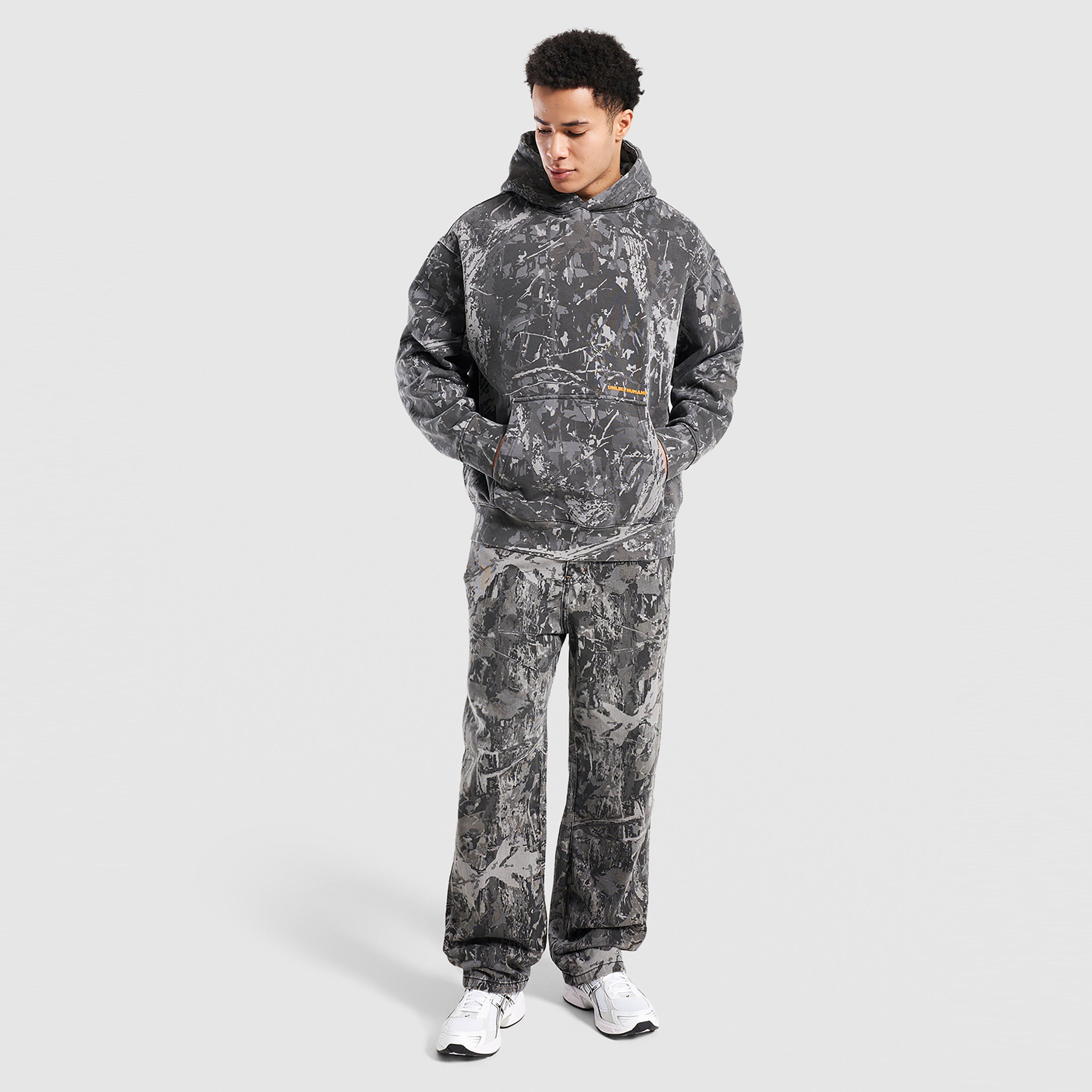 Bluza męska UNLIKE HUMANS BLUZA Z KAPTUREM WESSEX HD CAMO-RTC